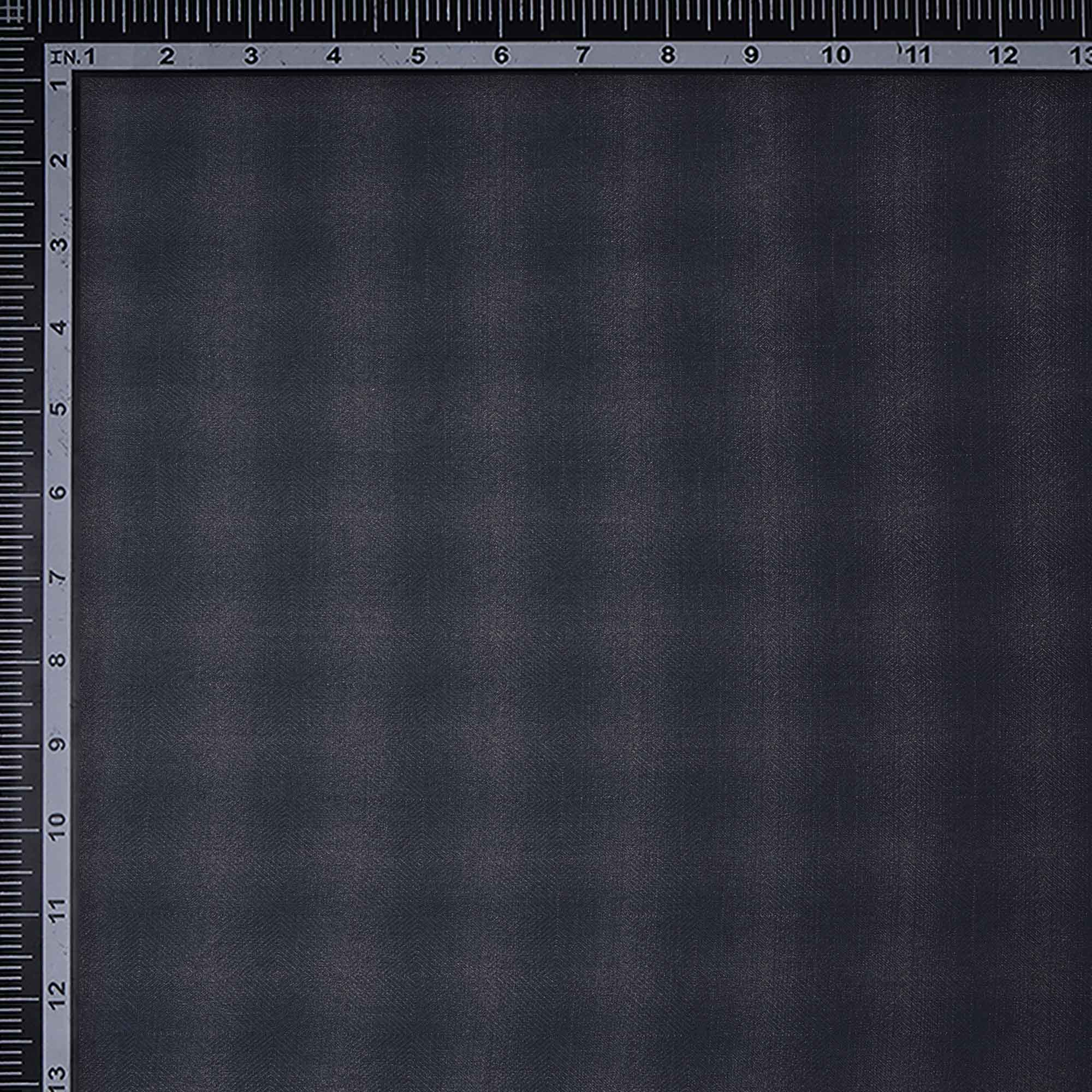 Navy Blue Check Pattern Woolen Tweed Fabric