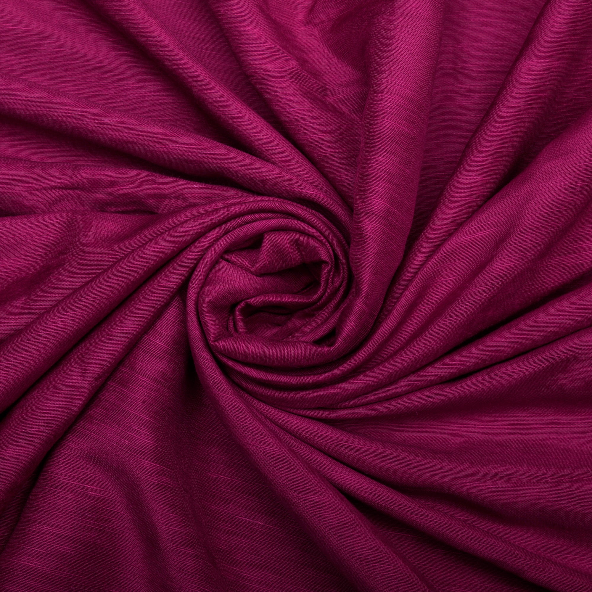 (Pre-Cut 1.50 Mtr)Purple Piece Dyed Bemberg Linen Fabric