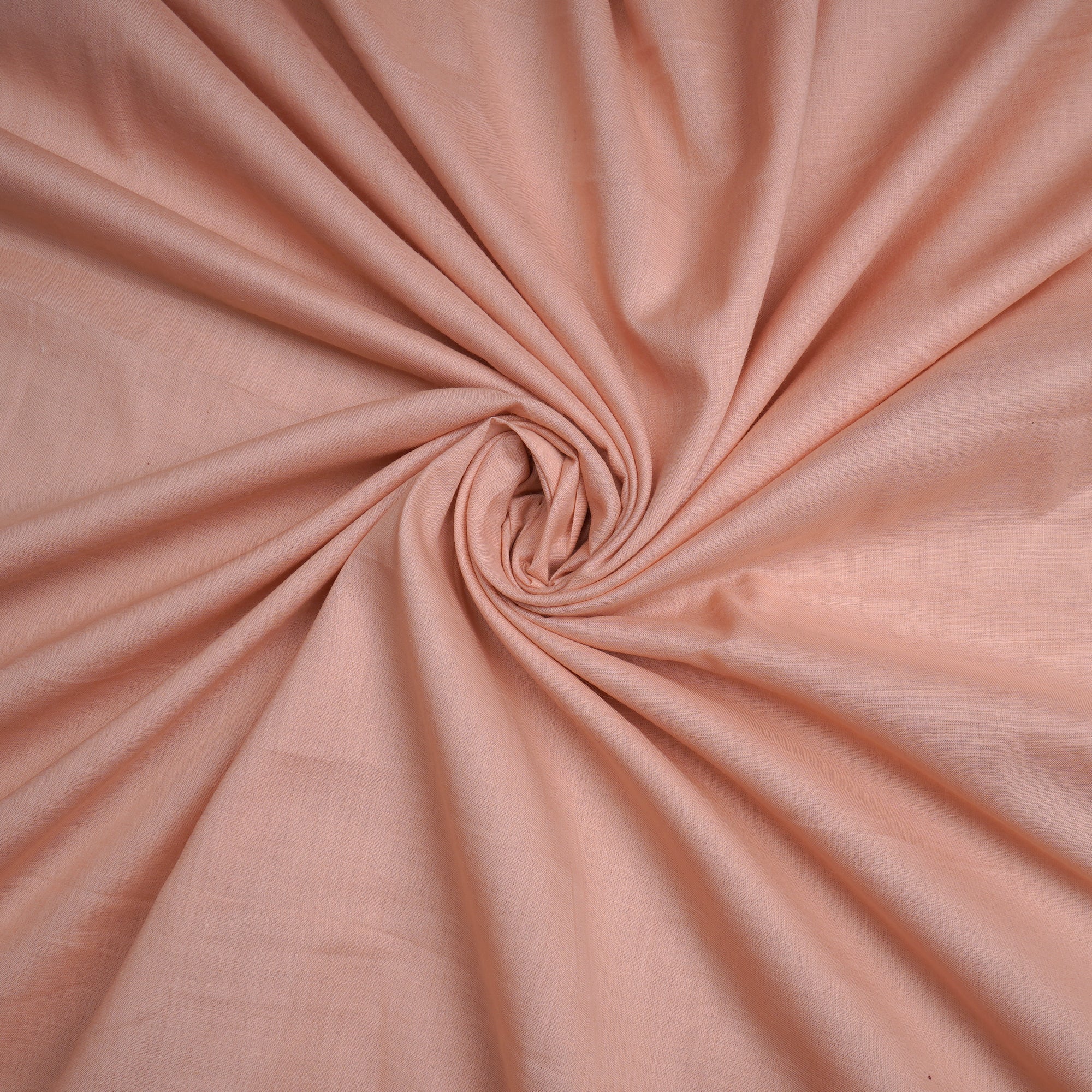 (Pre-Cut 1.70 Mtr)Peach Piece Dyed Plain Cotton Voile Fabric