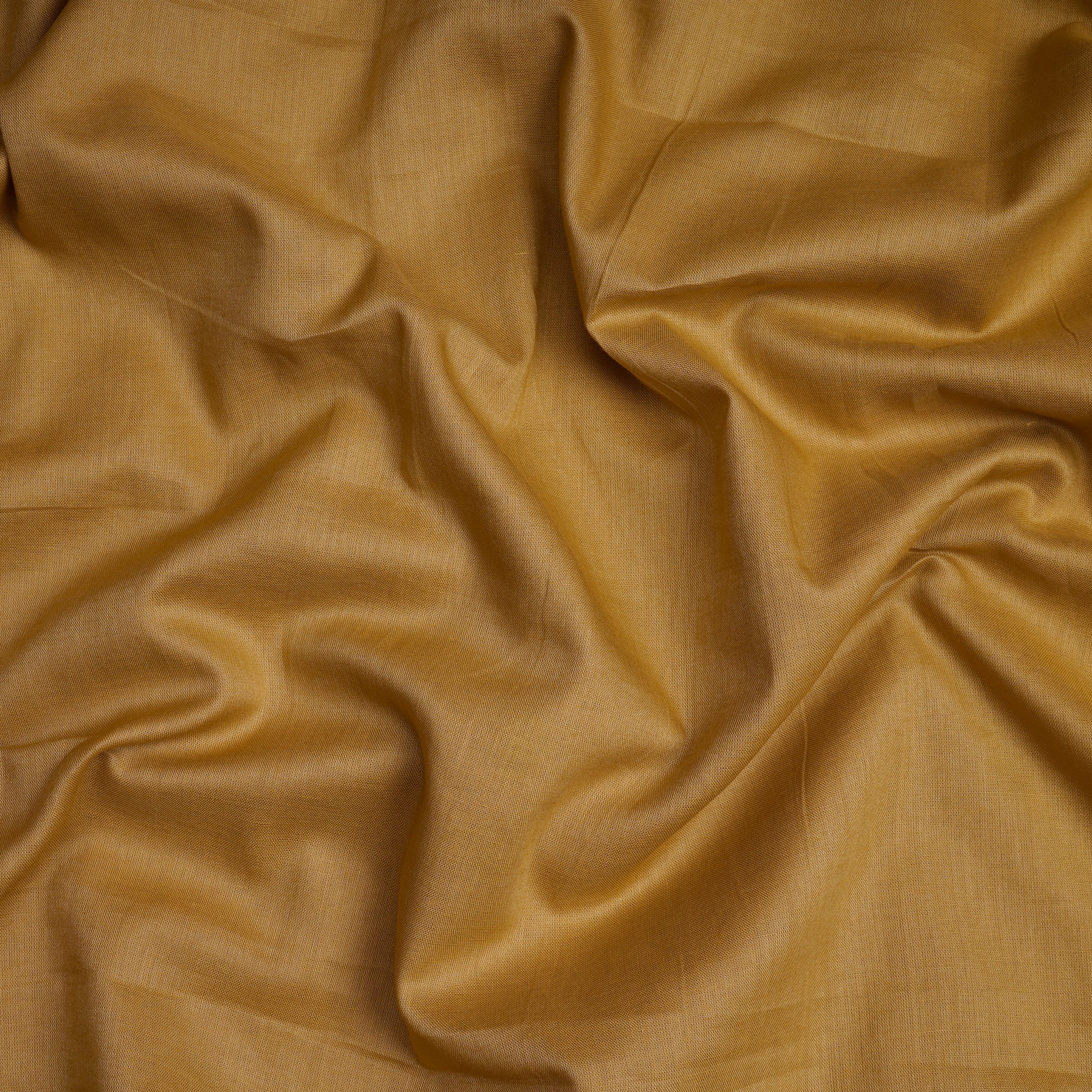 (Pre-Cut 4.30 Mtr)Beige Piece Dyed Plain Cotton Fabric
