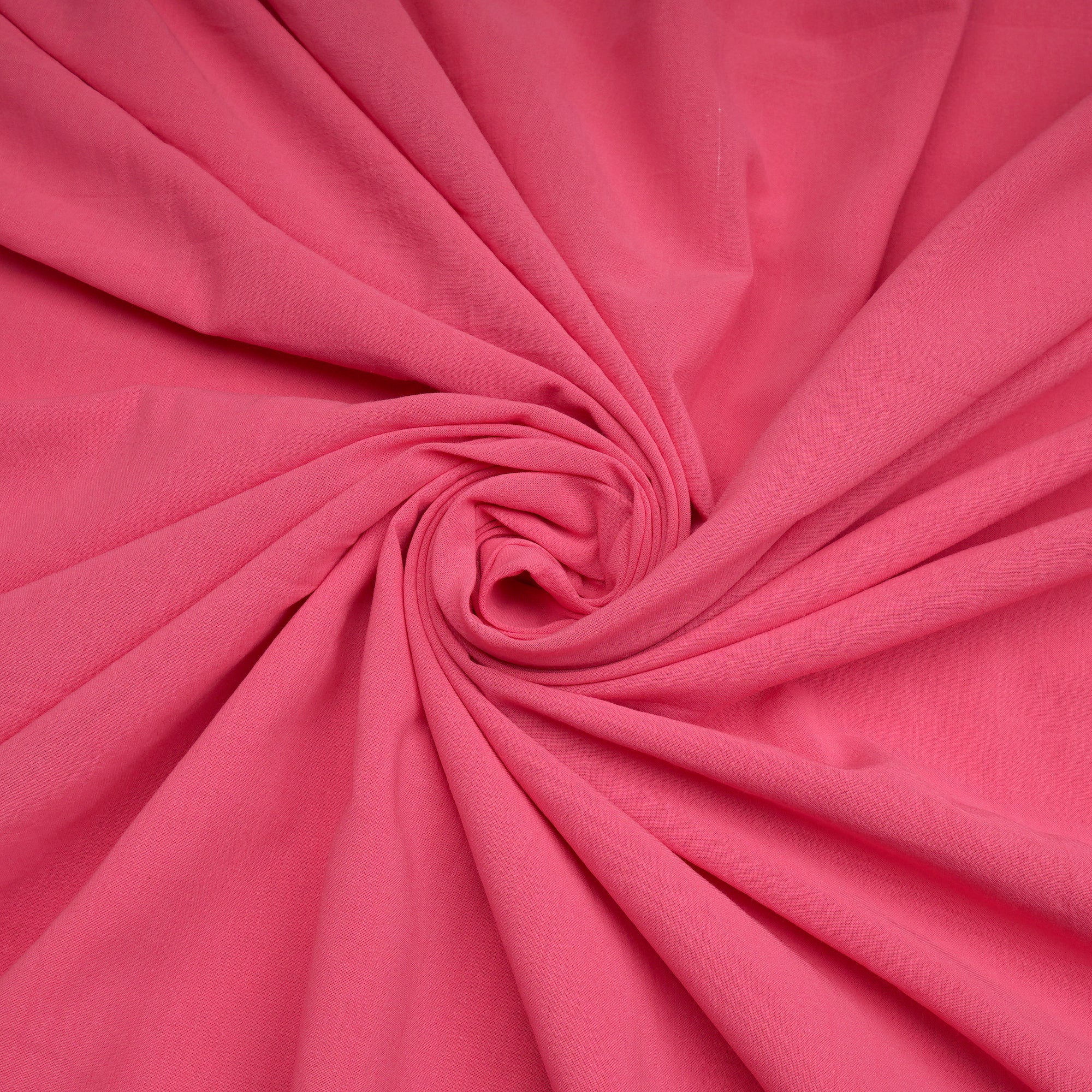 (Pre-Cut 2.60 Mtr)Hot Pink Piece Dyed Plain High Twist Cotton Voile Fabric