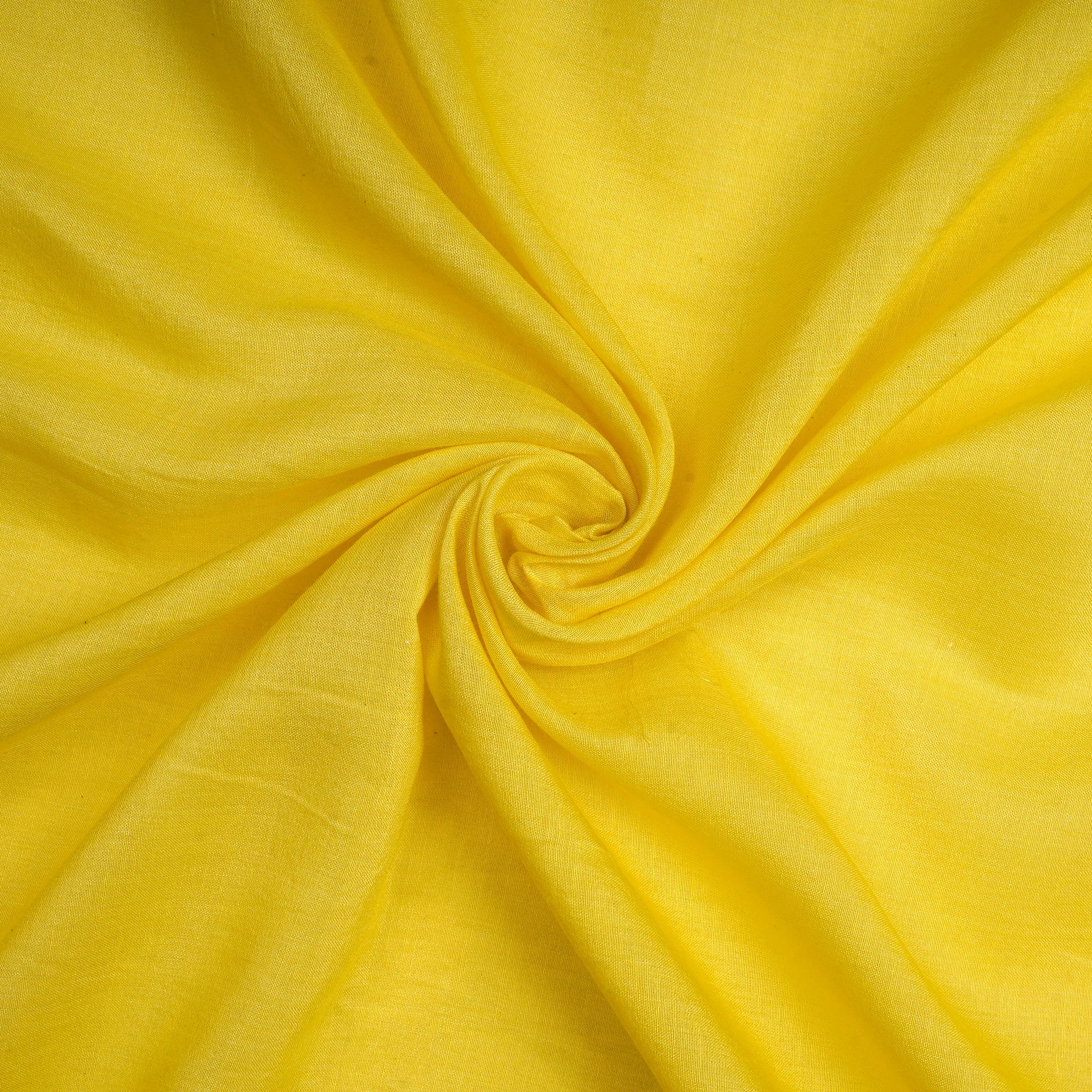 (Pre-Cut 0.90 Mtr)YellowTail Piece Dyed Plain Tusser Chanderi Fabric