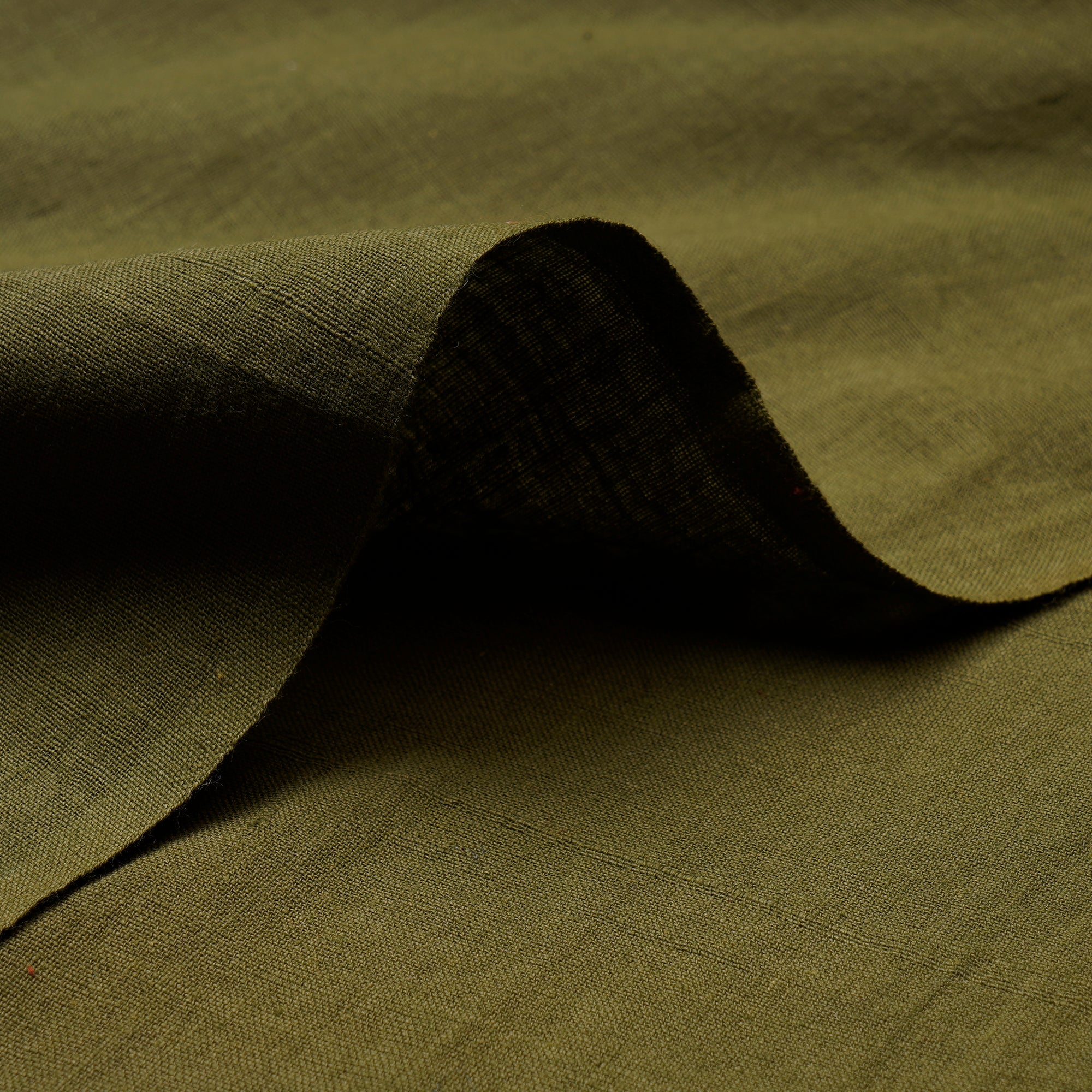 (Pre Cut 0.60 Mtr ) Moss Plain Cotton Muslin Fabric