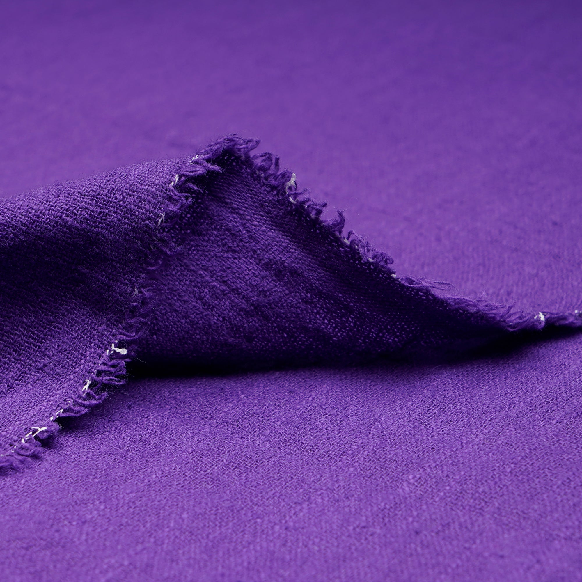 (Pre-Cut 1.50 Mtr)Purple Piece Dyed Plain Cotton Matka Fabric