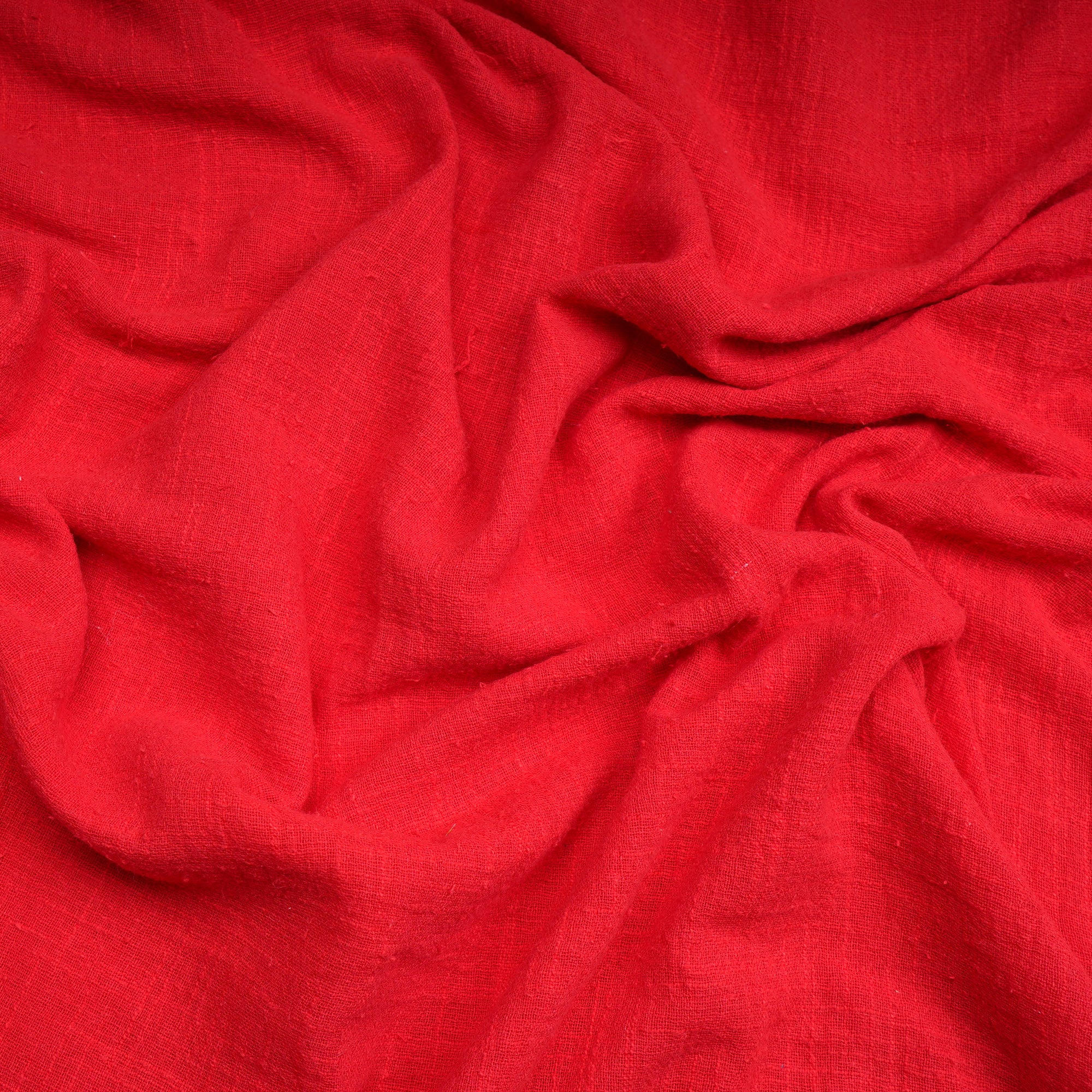 (Pre-Cut 2.60 Mtr)Red Mill Dyed Cotton Matka Fabric