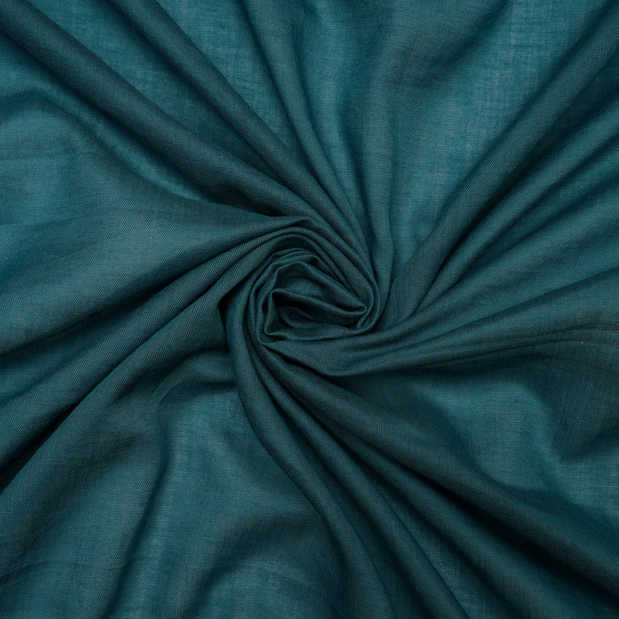 (Pre Cut 0.70 Mtr )Pine Green Cotton Voile Fabric