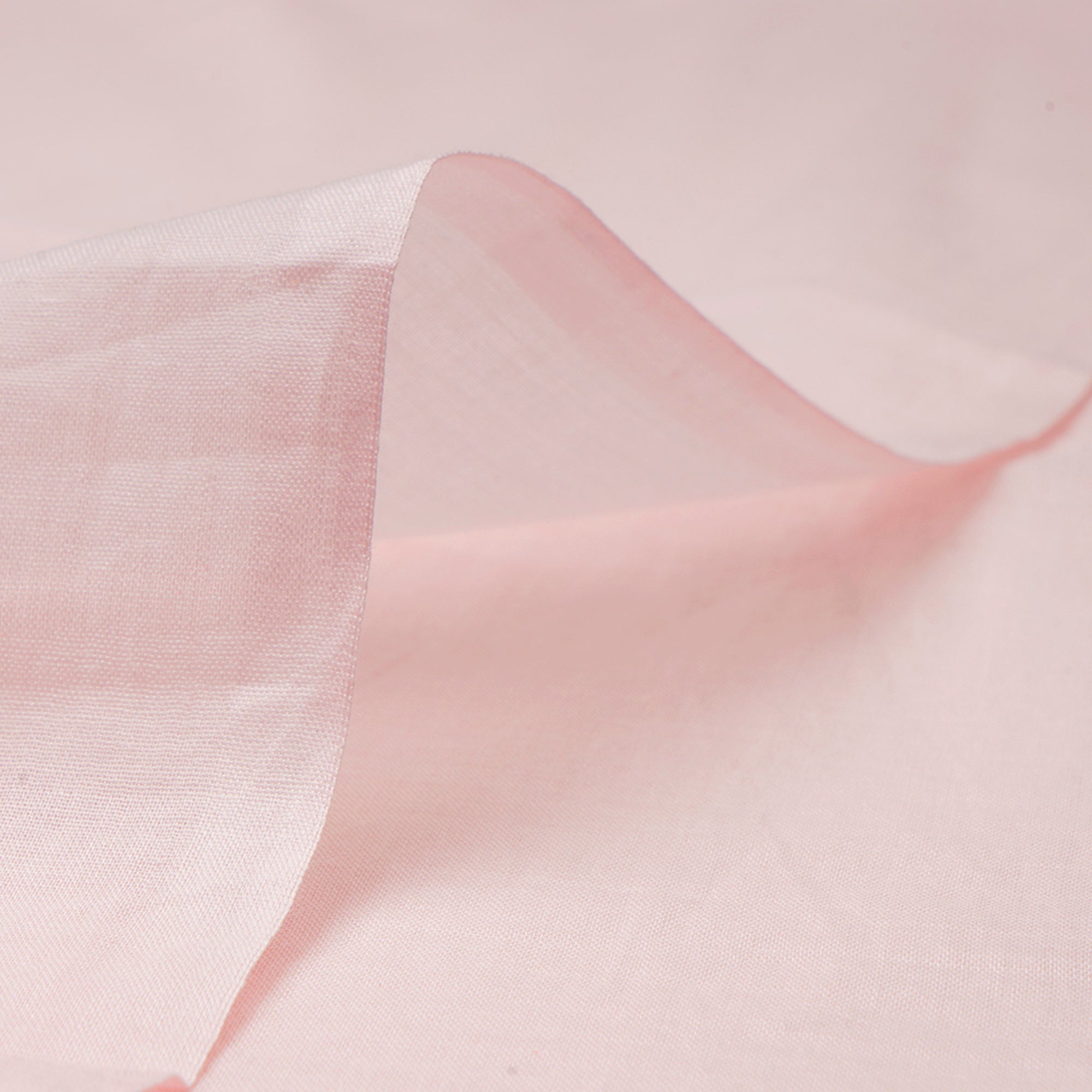 (Pre-Cu 1.20 Mtr)Baby Pink Piece Dyed Plain Cotton Voile Fabric