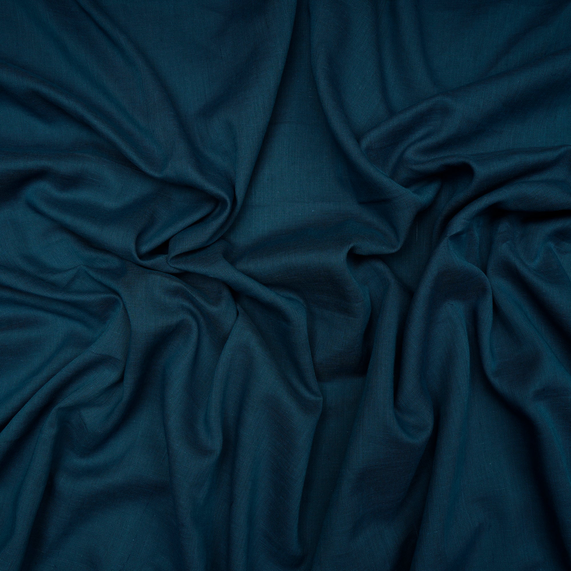 (Pre-Cut 2.00 Mtr)Ink Blue Pure Cotton Voile Fabric