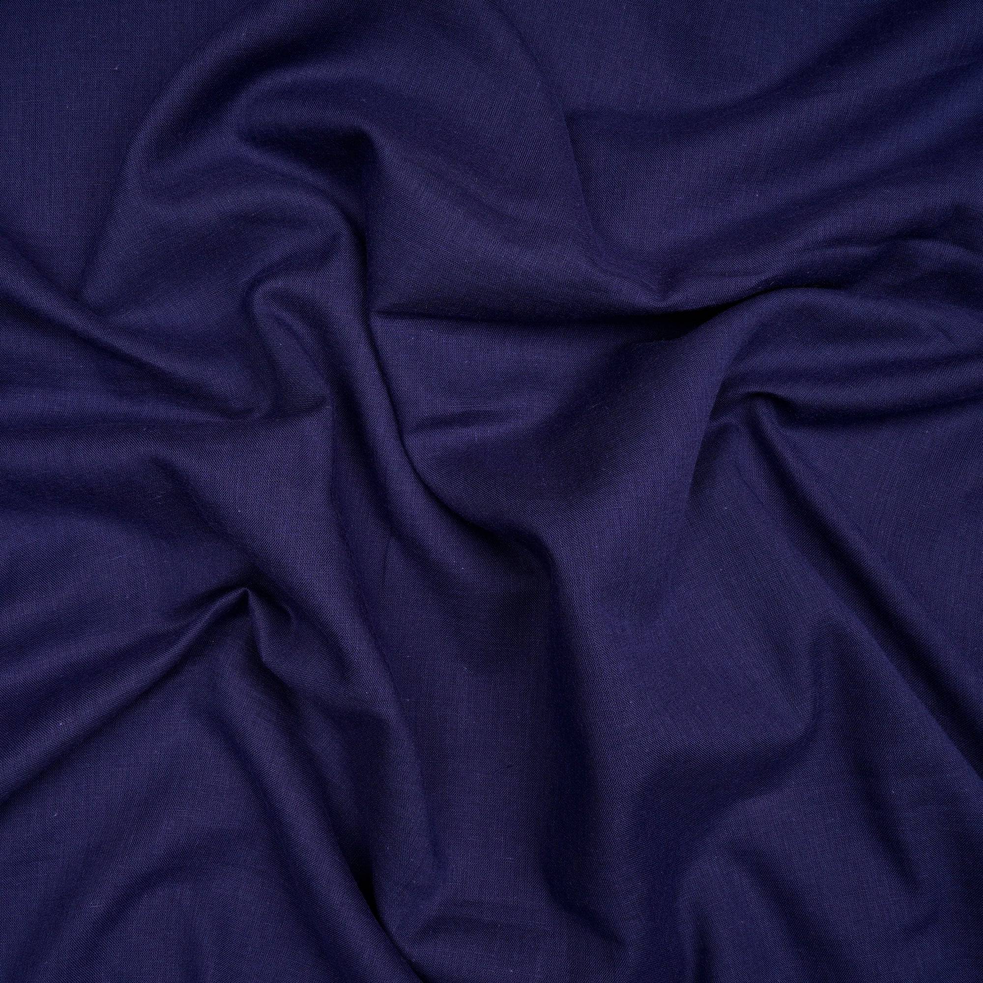 (Pre-Cut 2.50 Mtr)Navy Blue Pure Cotton Voile Fabric