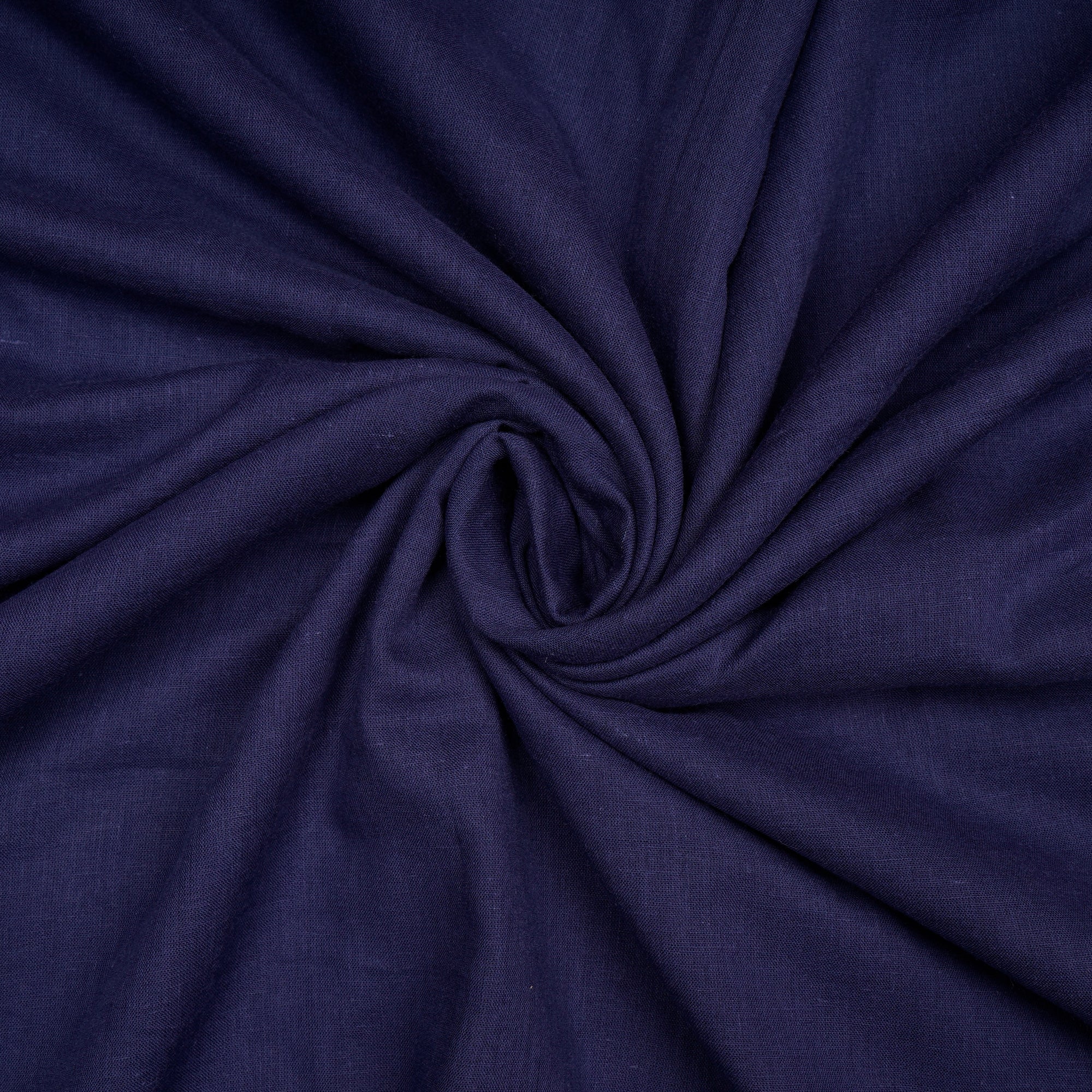 (Pre-Cut 2.50 Mtr)Navy Blue Pure Cotton Voile Fabric