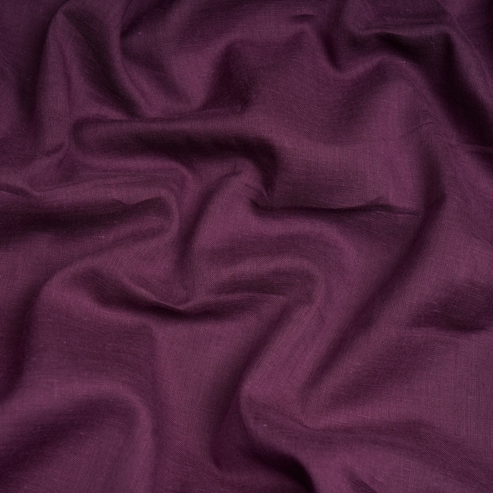 (Pre-Cut 2.60 Mtr)Purple Piece Dyed Plain Cotton Fabric