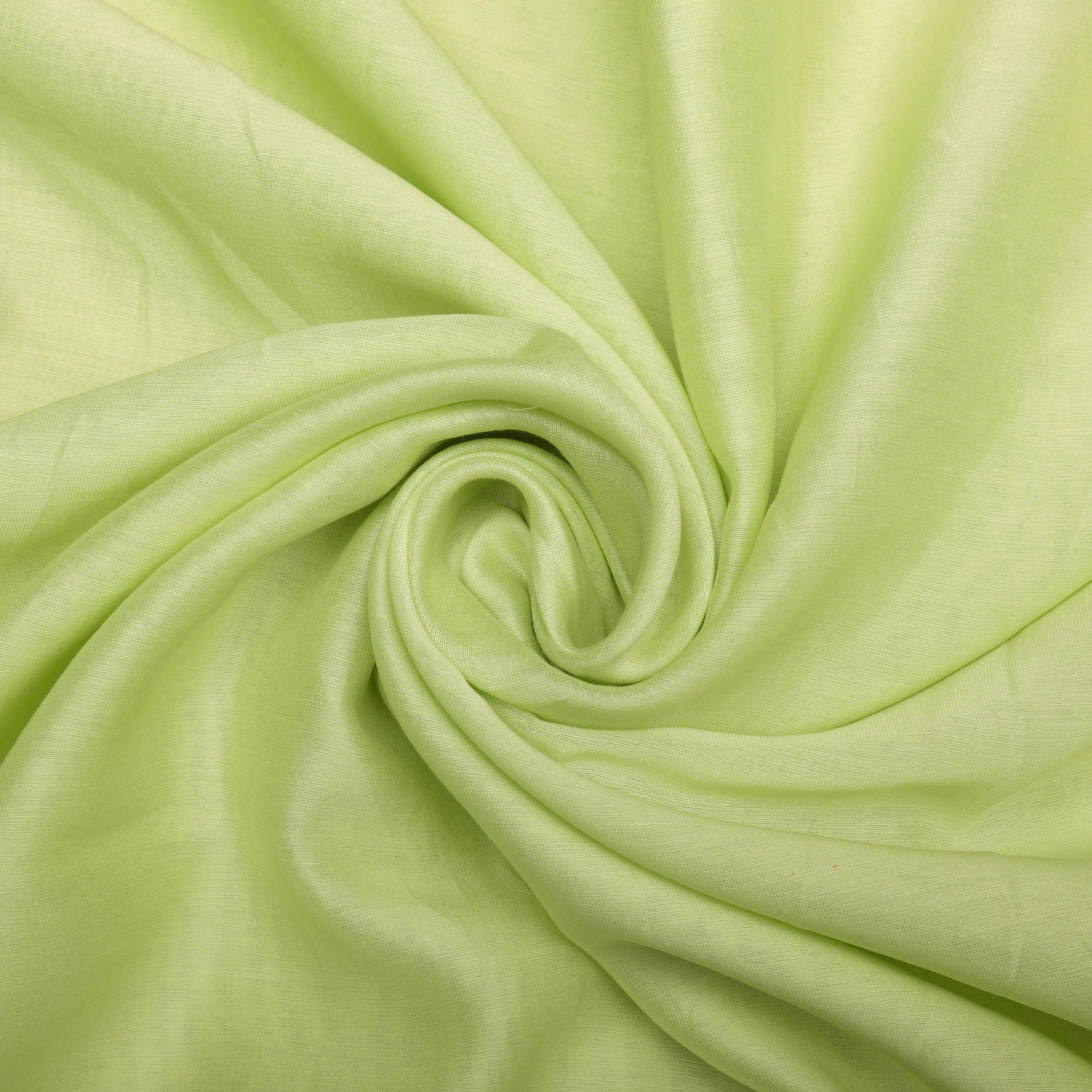 (Pre-Cut 1.10 Mtr) Green Piece Dyed Rapier Chanderi Fabric