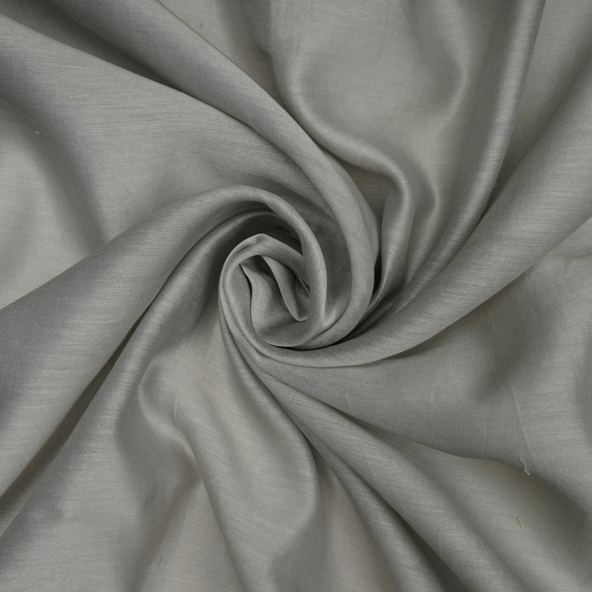 (Pre-Cut 1.15 Mtr) Grey Piece Dyed Rapier Loom Pure Chanderi Fabric