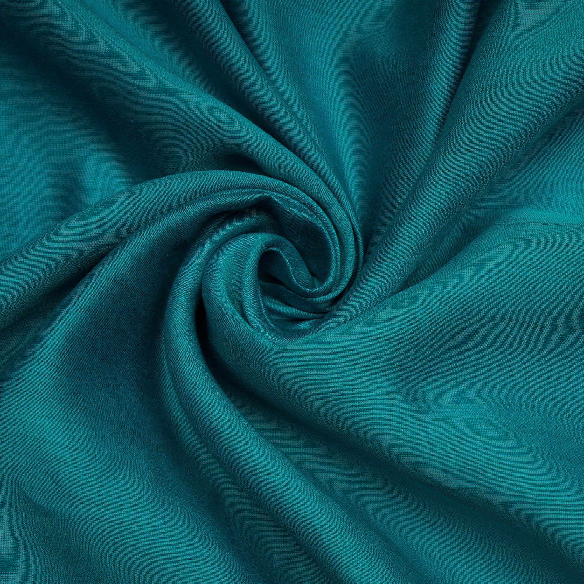 (Pre-Cut 3.20 Mtr)Tile Blue Piece Dyed Rapier Chanderi Fabric