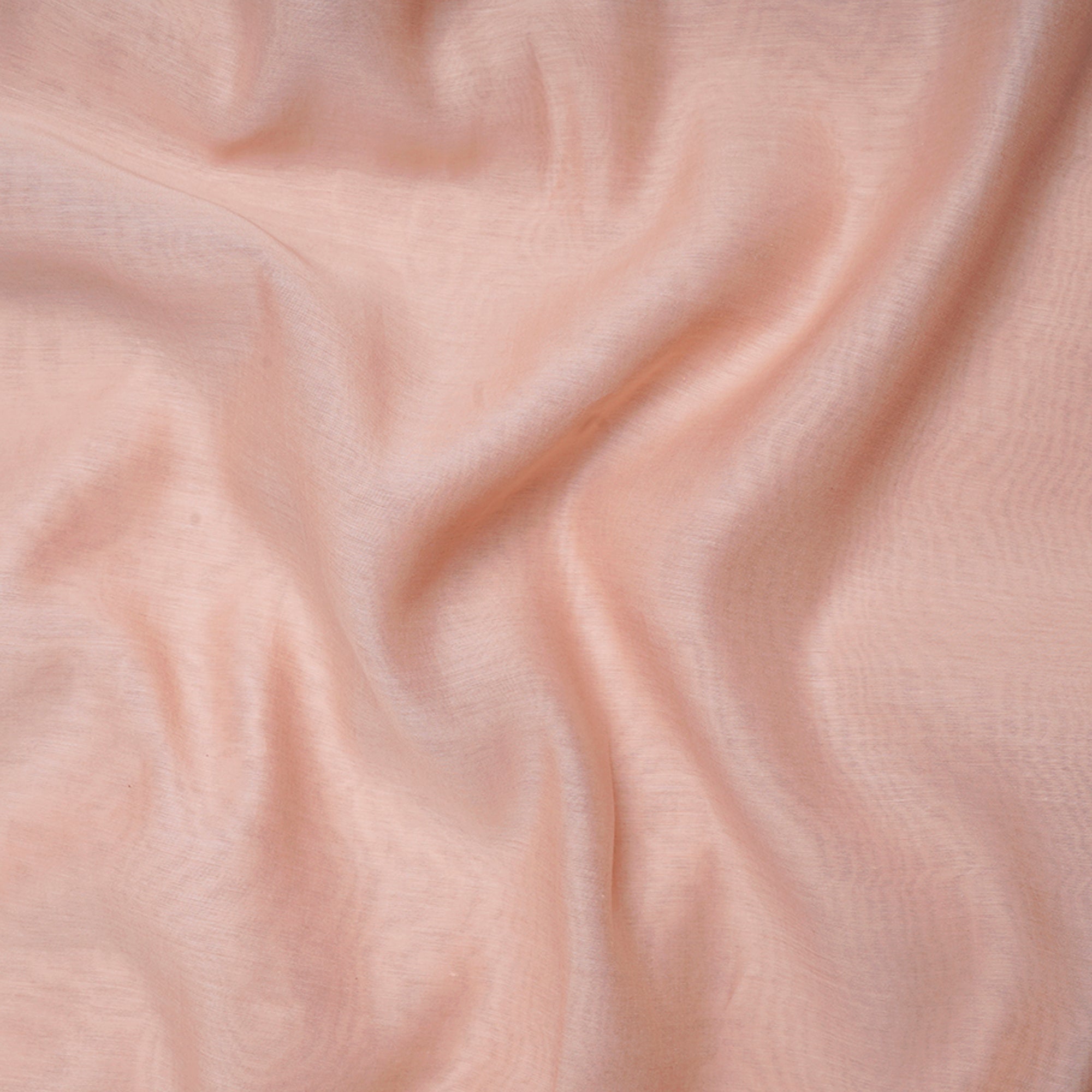 (Pre-Cut 1.00 Mtr)Blush Color Pure Fine Chanderi Fabric