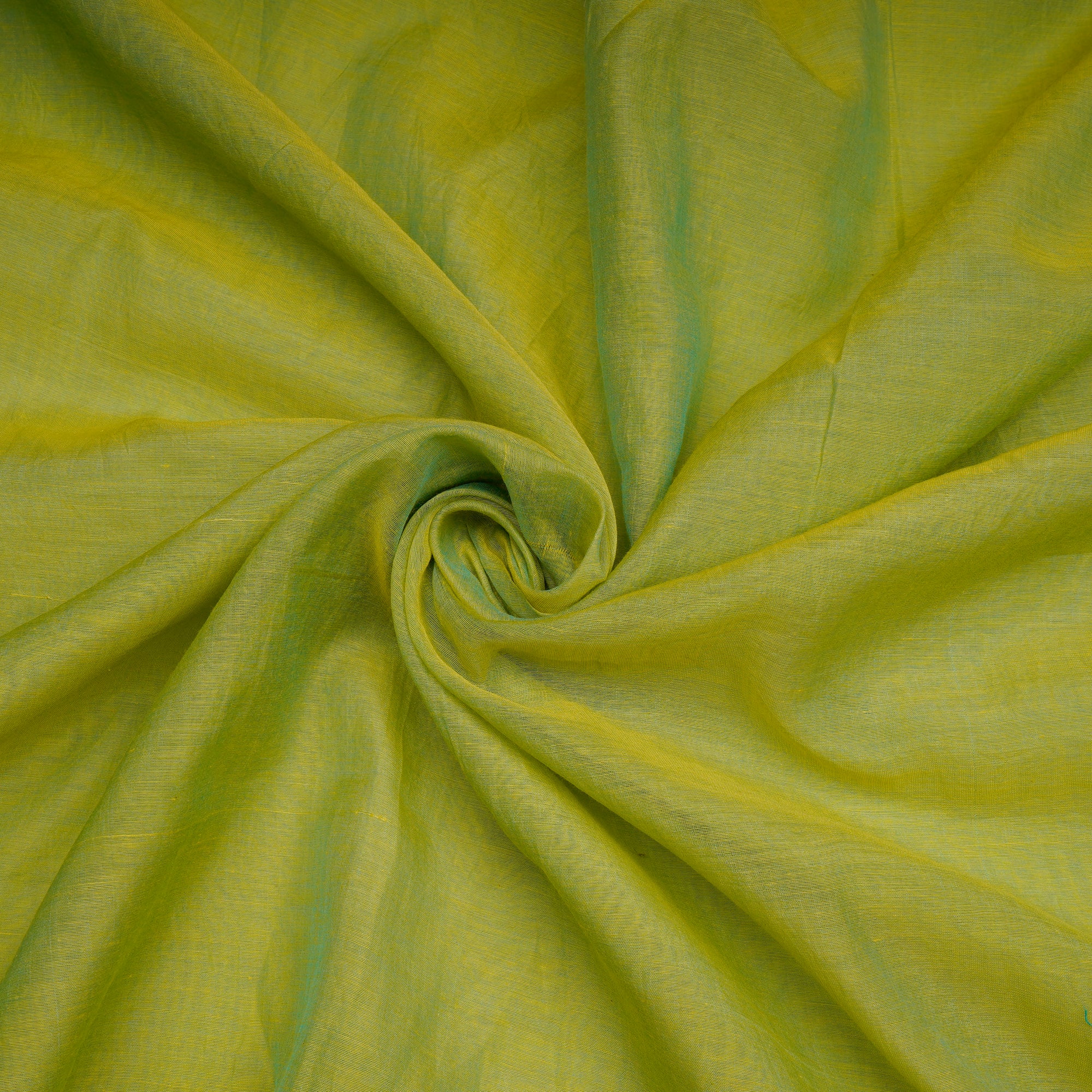 (Pre-Cut 1.40 Mtr)Green Pure Fine Chanderi Fabric