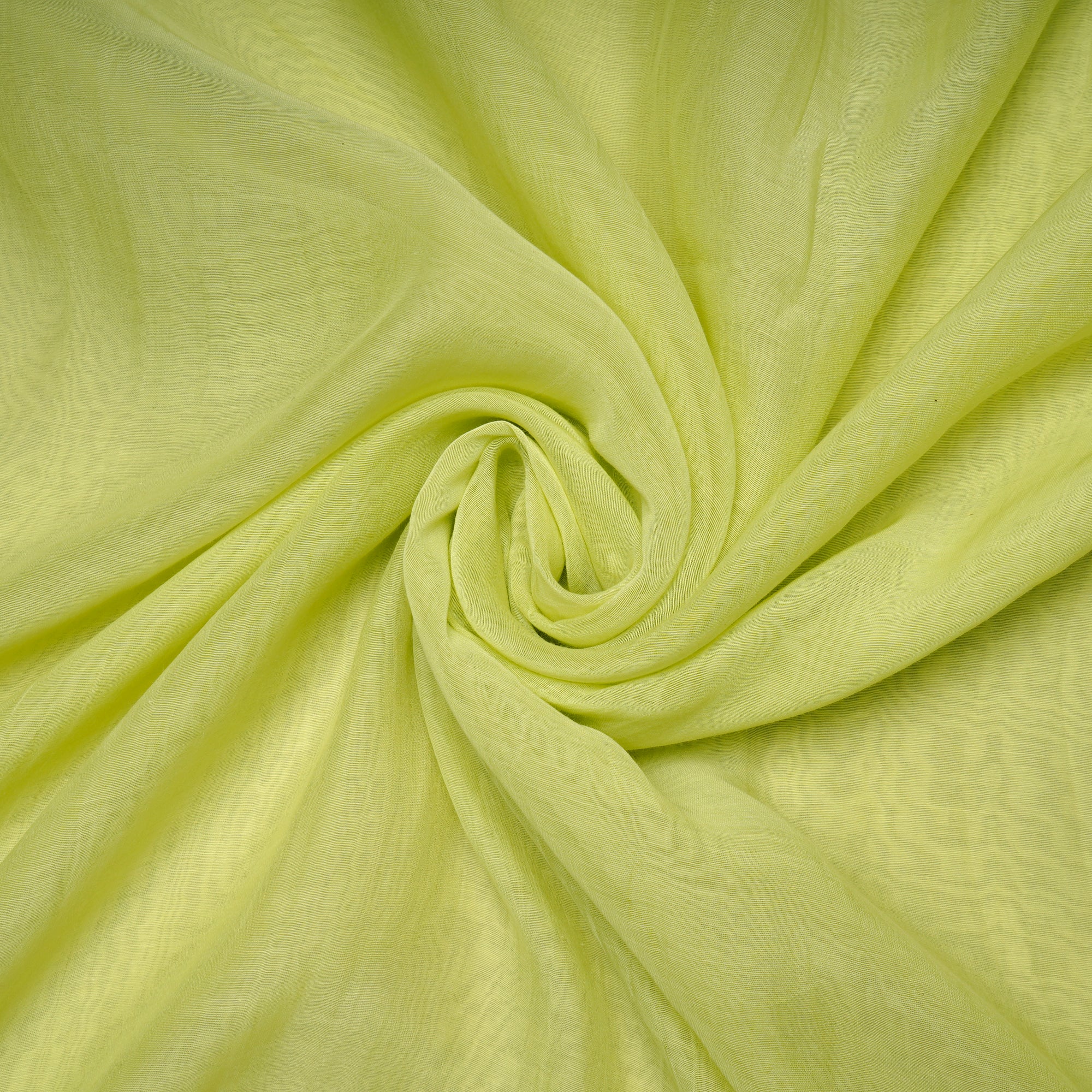 (Pre-Cut 2.25 Mtr)Shadow Lime Piece Dyed Pure Chanderi Fabric