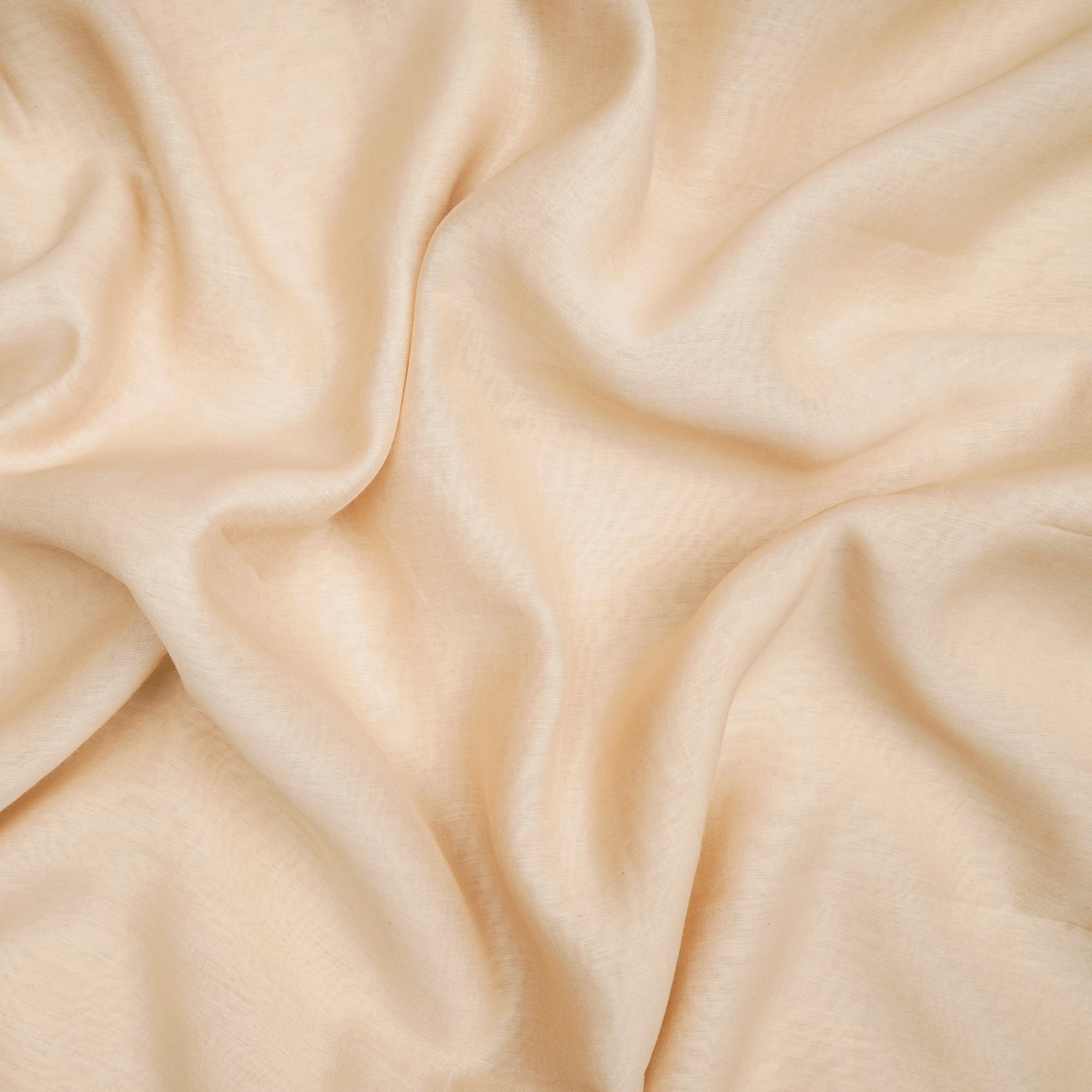 (Pre-Cut 2.35 Mtr)Cream Piece Dyed Pure Chanderi Fabric