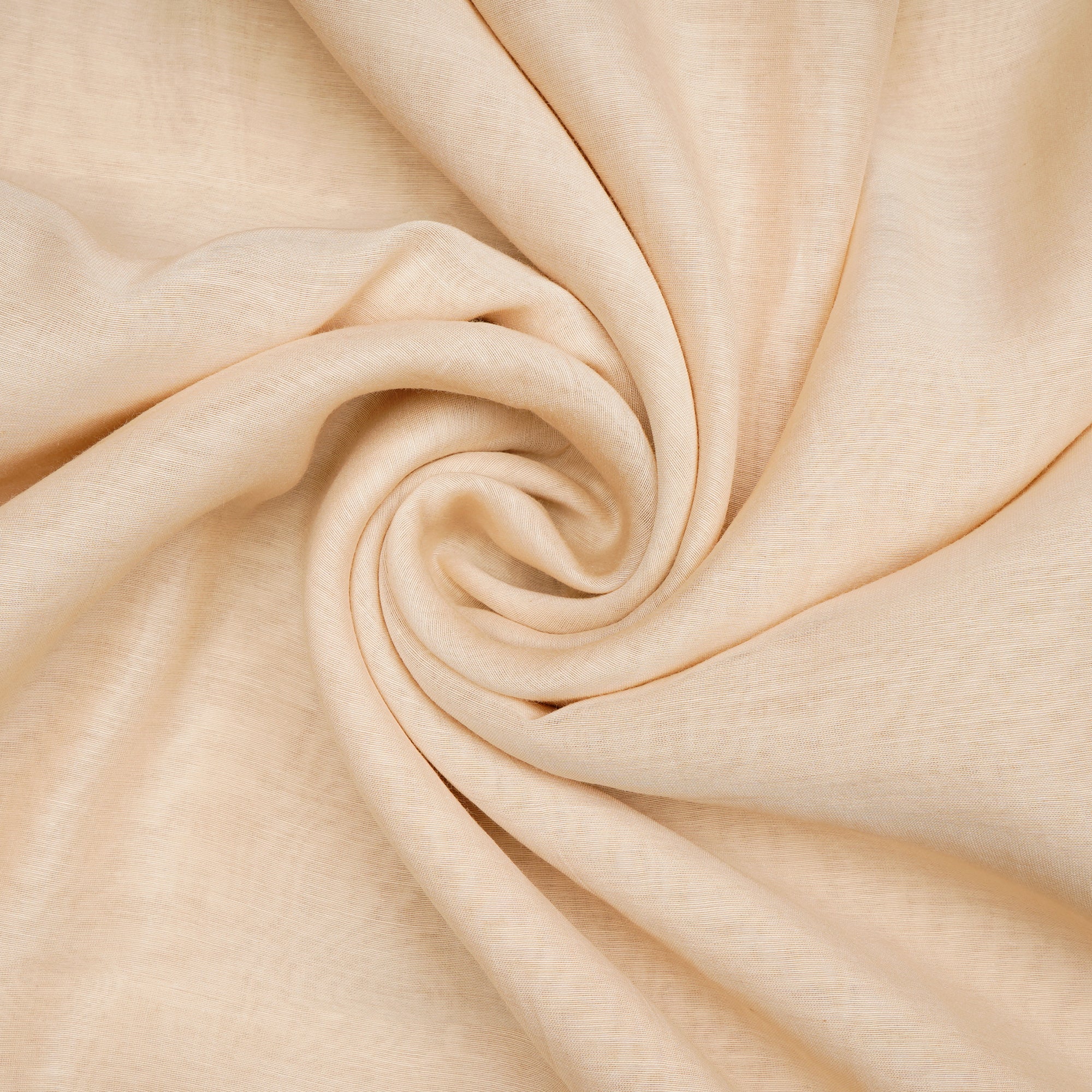 (Pre-Cut 2.35 Mtr)Cream Piece Dyed Pure Chanderi Fabric