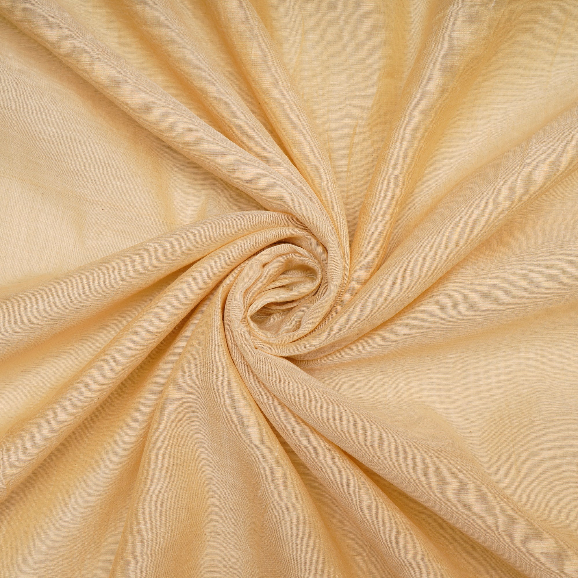 (Pre-Cut 2.40 Mtr)Cream Piece Dyed Pure Chanderi Fabric