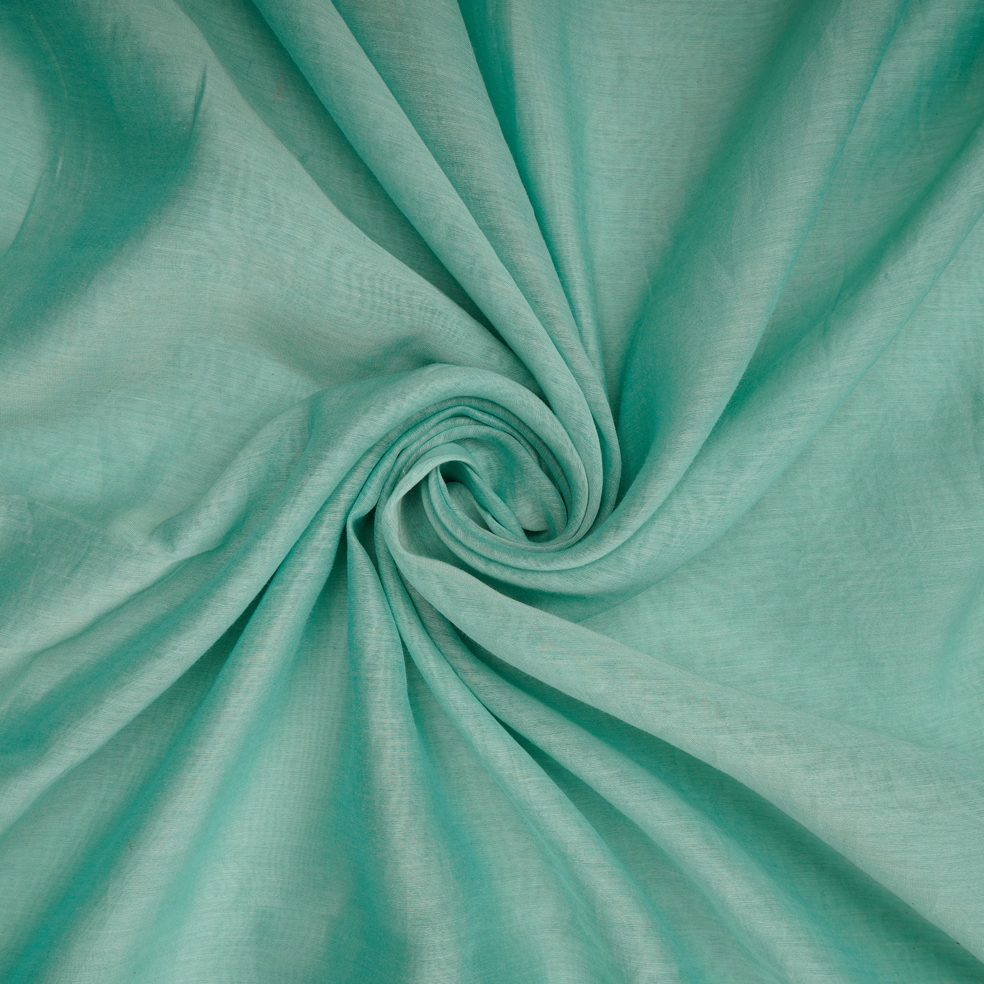 (Pre-Cut 2.75 Mtr)Light Blue Piece Dyed Fine Chanderi Fabric