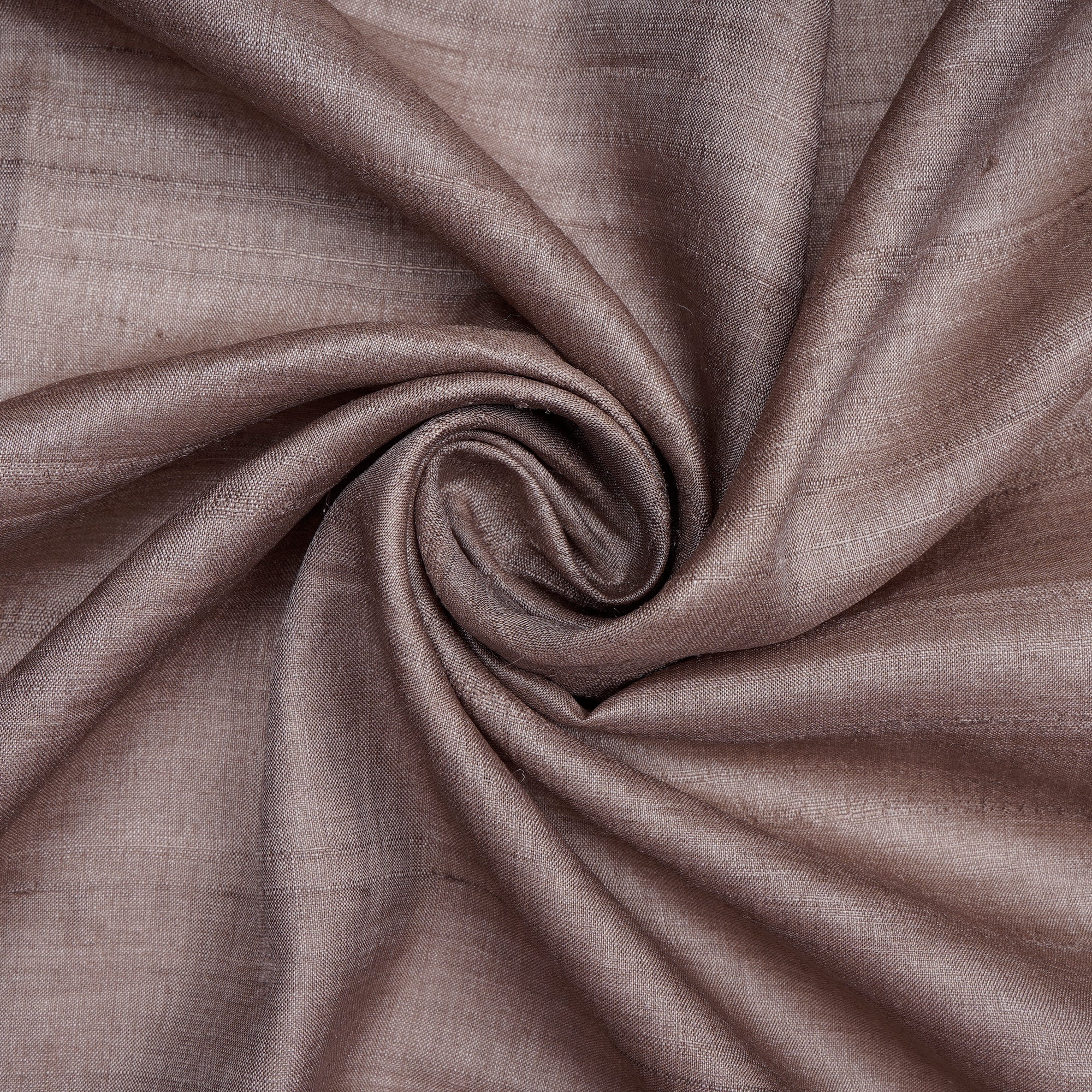 (Pre-Cut 0.60 Mtr)Grey Color Desi Tussar Silk Fabric