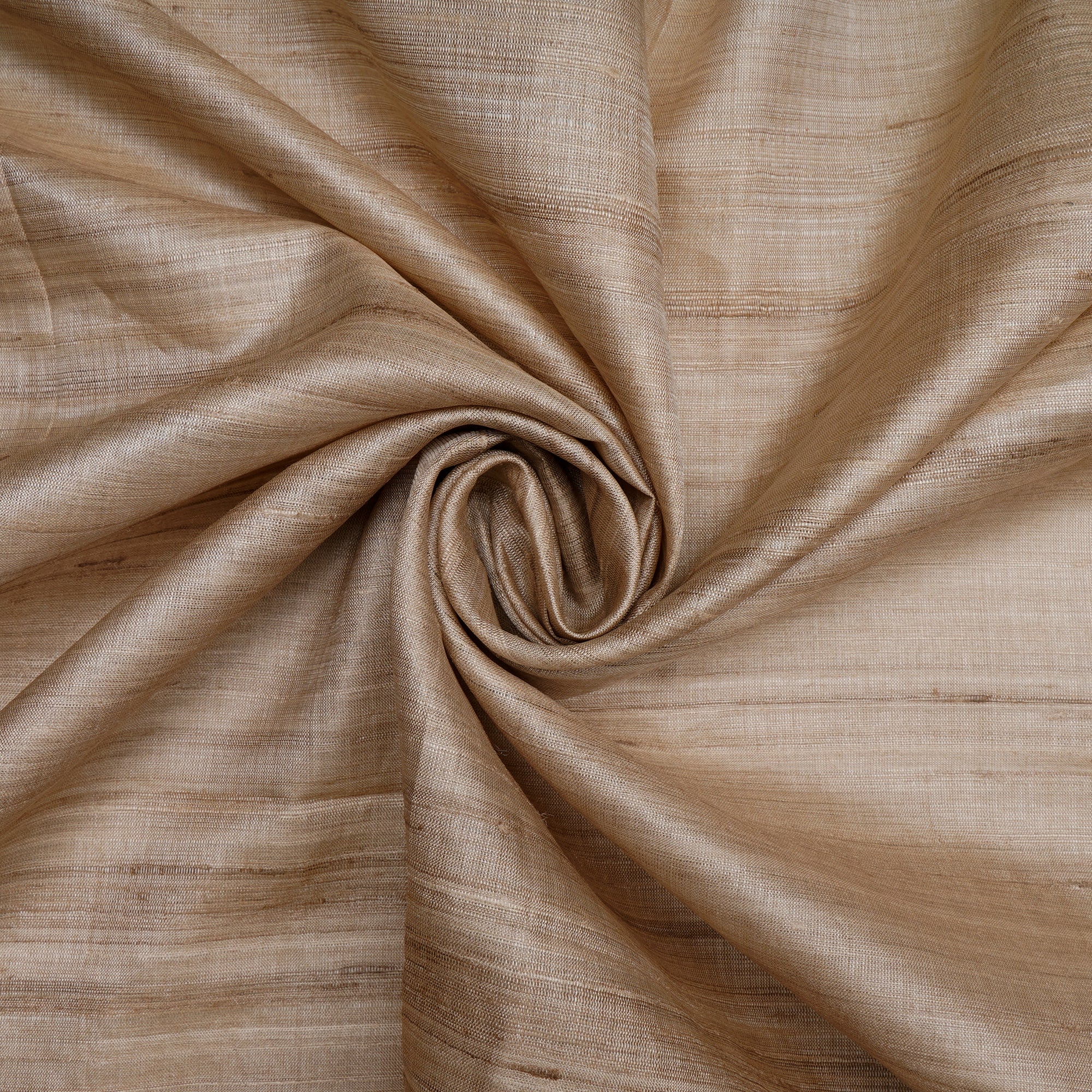 (Pre-Cut 0.75 Mtr)Beige Color Desi Tussar Silk Dyeable Fabric