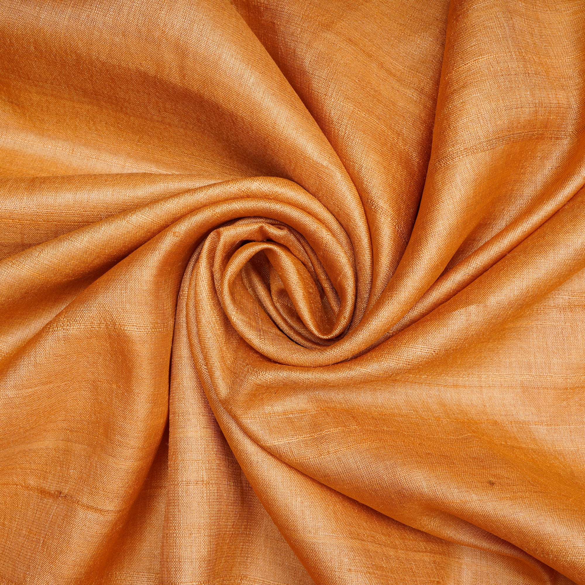 (Pre-Cut 1.40 Mtr)Gold Desi Tussar Silk Fabric