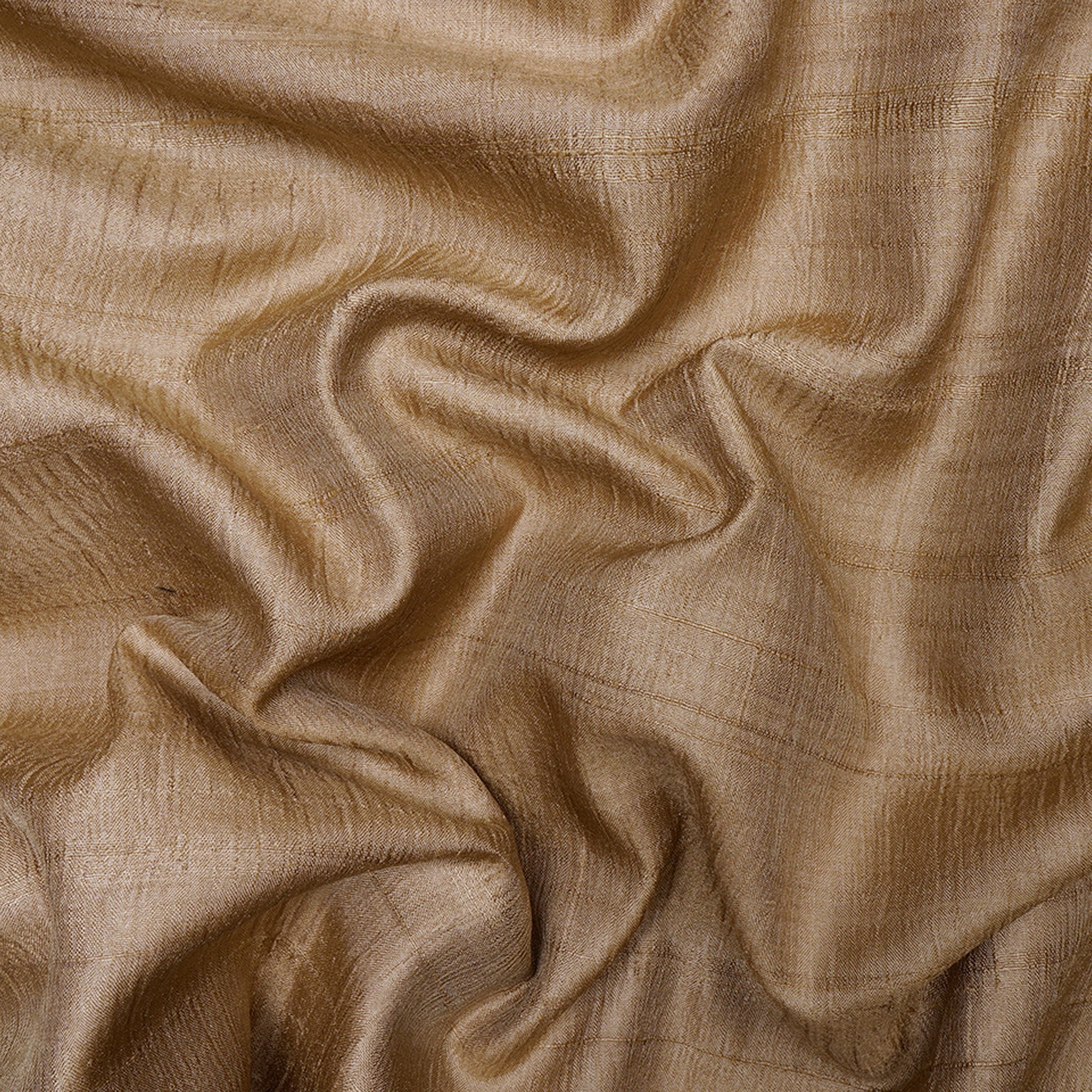 (Pre-Cut 2.10 Mtr)Natural Color Desi Tussar Silk Fabric