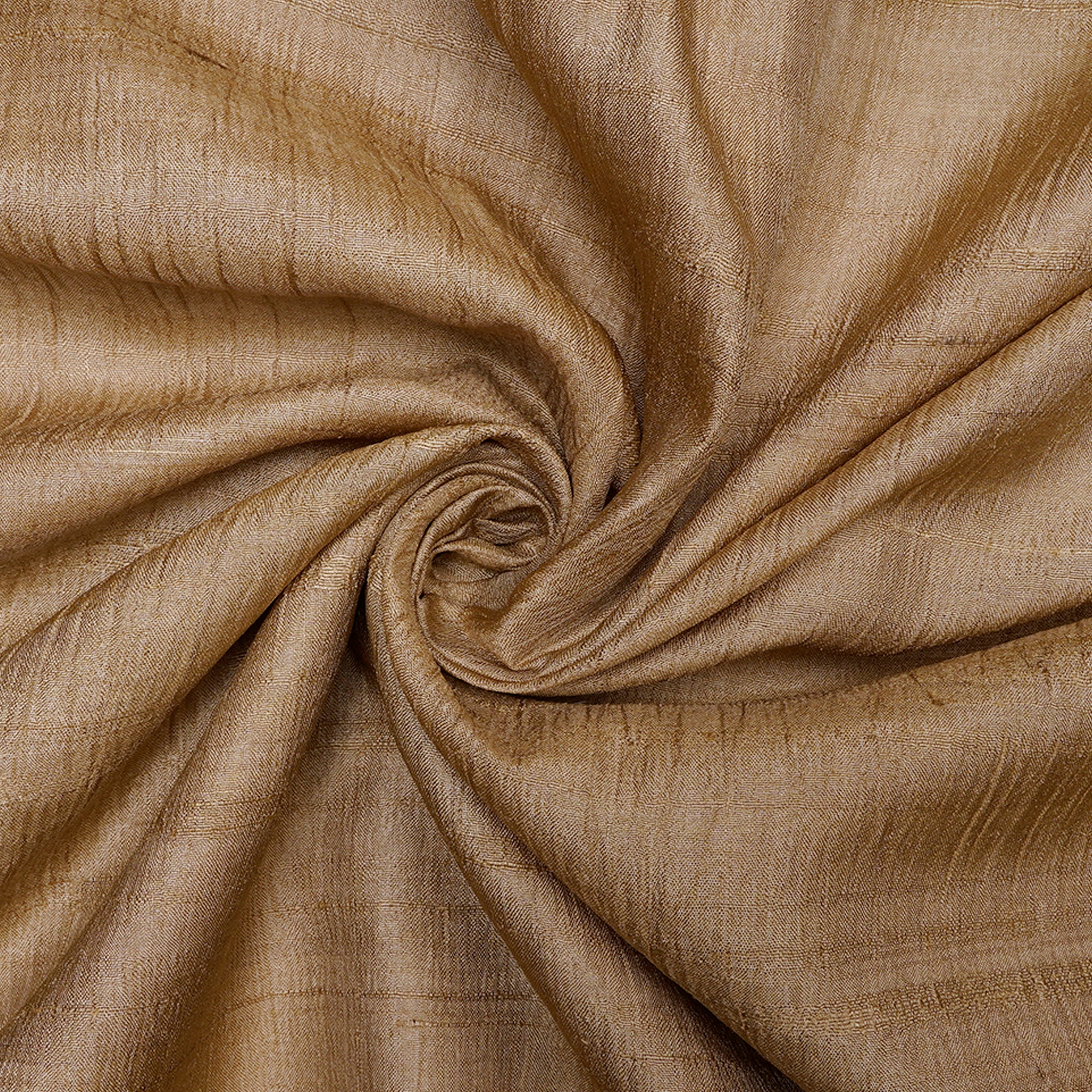 (Pre-Cut 2.10 Mtr)Natural Color Desi Tussar Silk Fabric