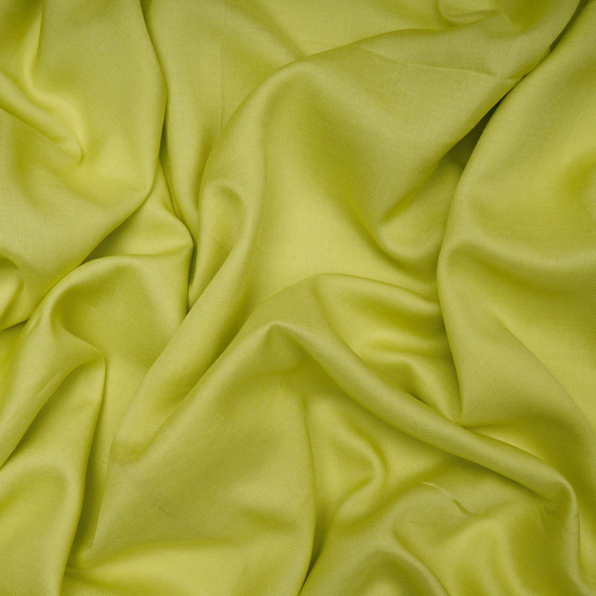 (Pre-Cut 2.30 Mtr)Light Green Plain Modal Fabric