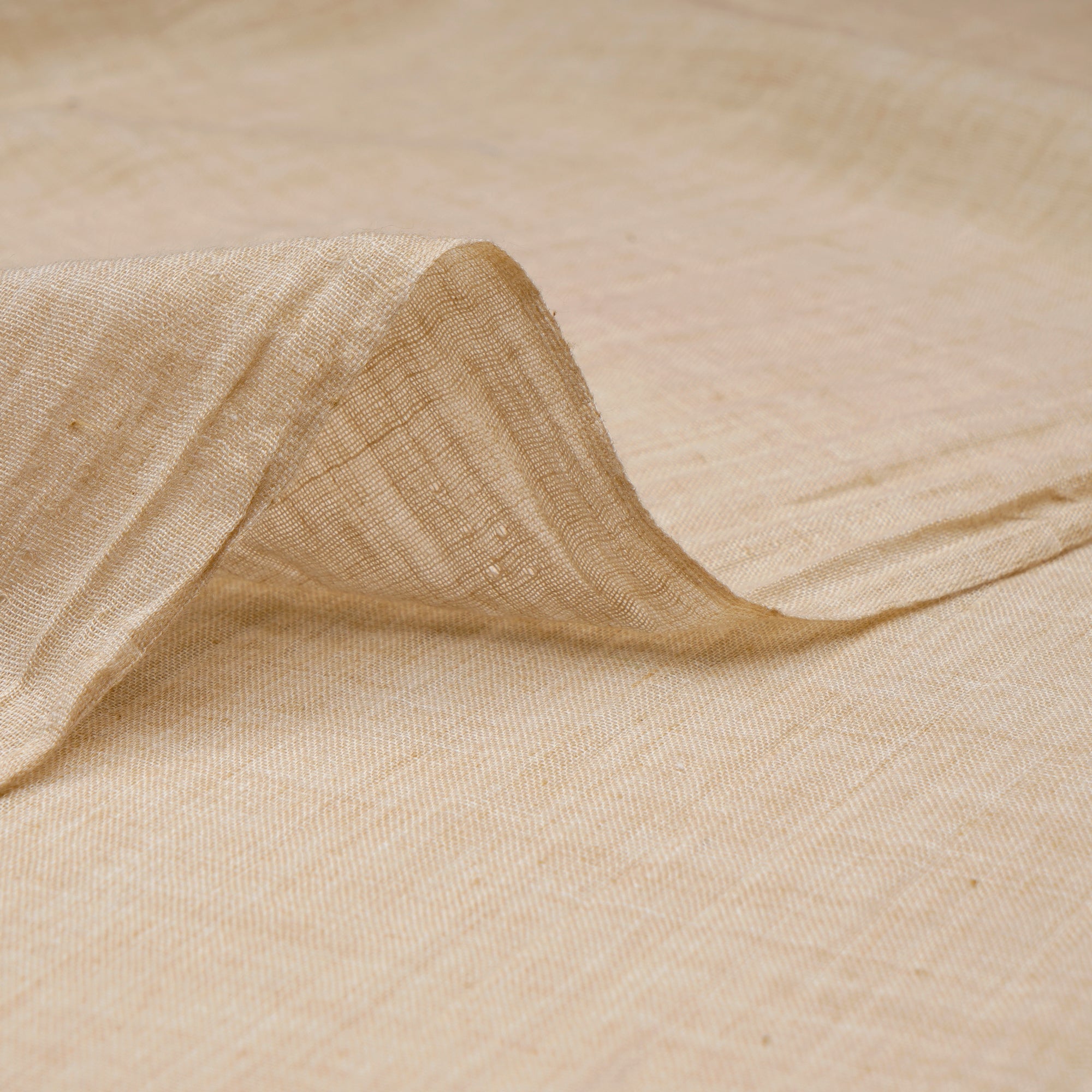 (Pre-Cut 0.90 Mtr) Khaki Cheese Cotton Fabric