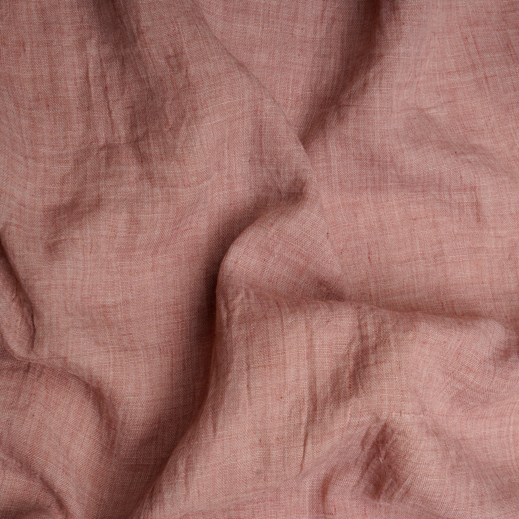 (Pre-Cut 1.30 Mtr)Misty Rose Plain Cheese Cotton Fabric