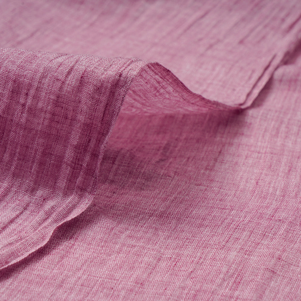 (Pre-Cut 2.50 Mtr)Pink Pearl Color Cheese Cotton Fabric