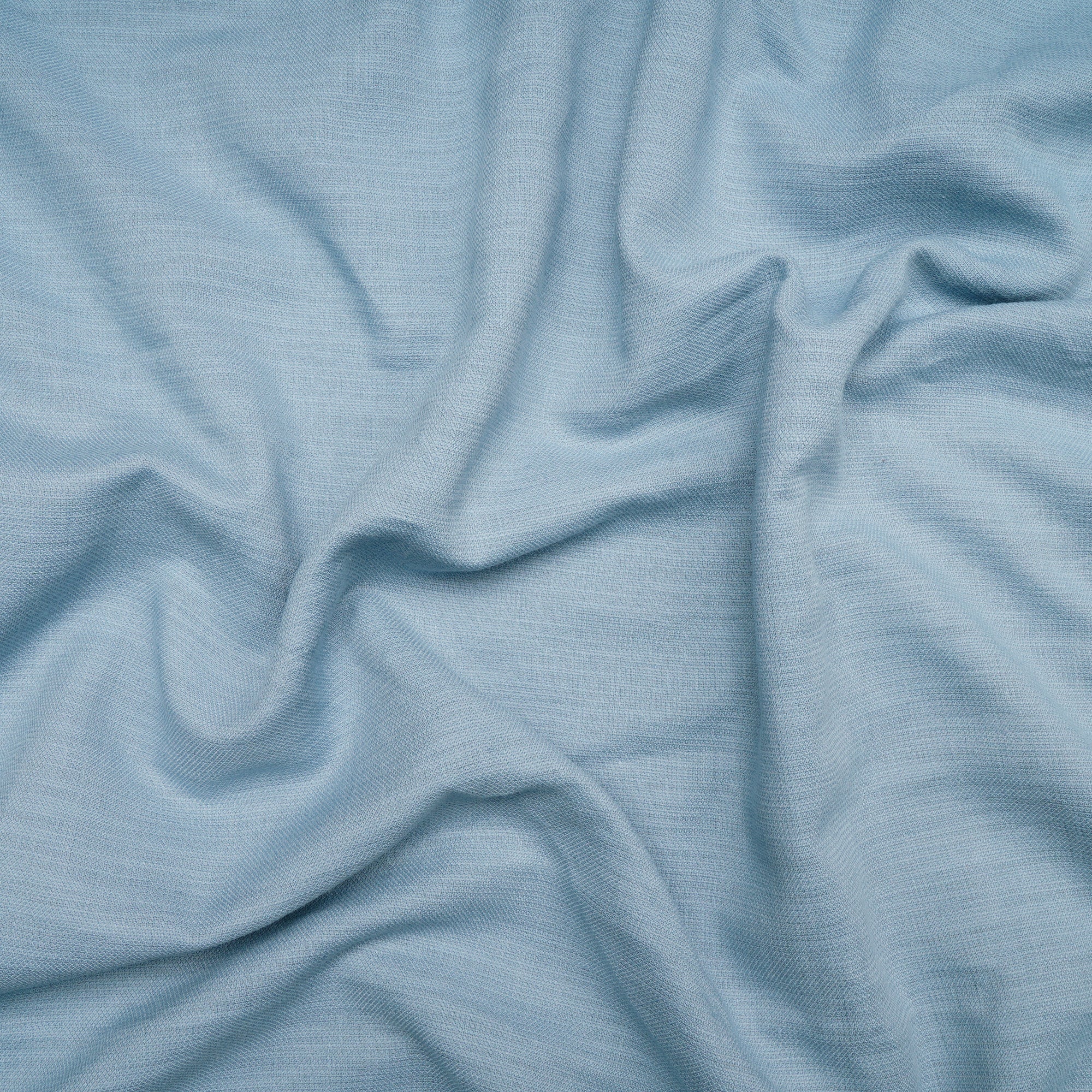 (Pre-Cut 1.50 Mtr)Blue Piece Dyed Plain Cotton Viscose Fabric