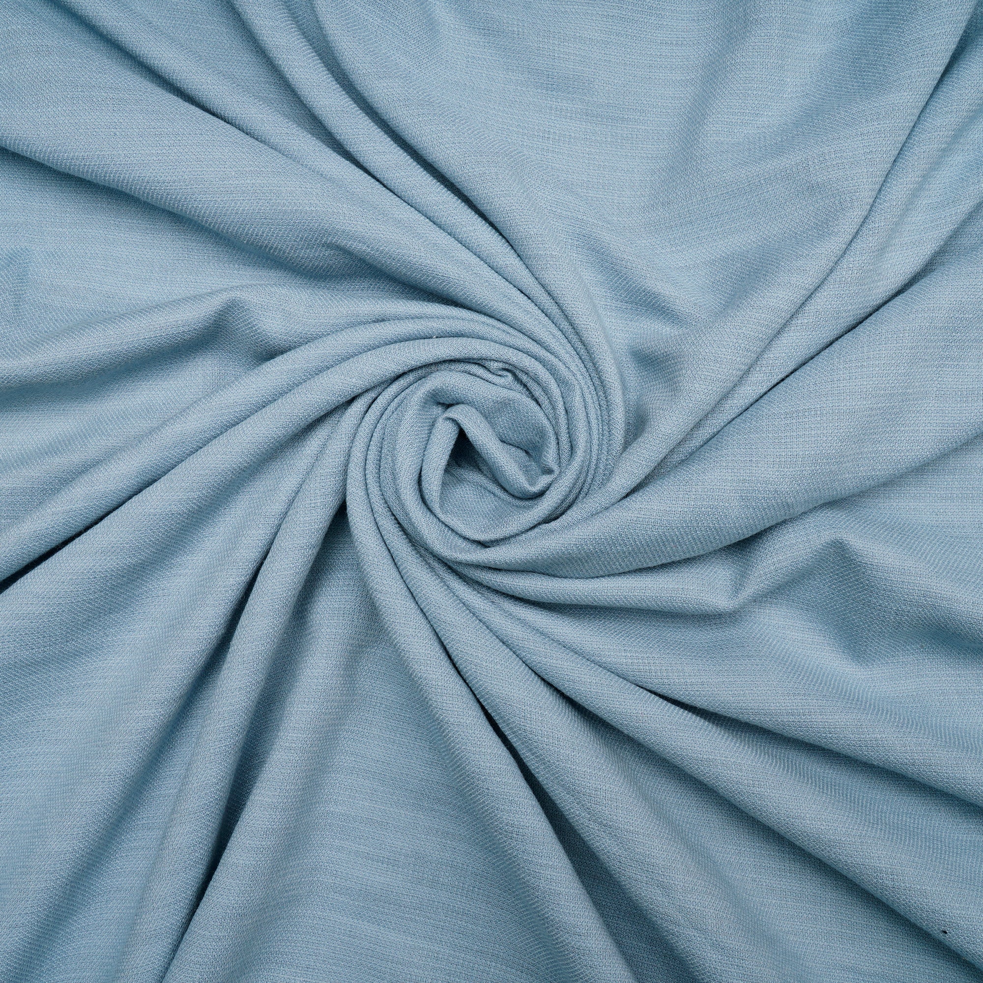 (Pre-Cut 1.50 Mtr)Blue Piece Dyed Plain Cotton Viscose Fabric