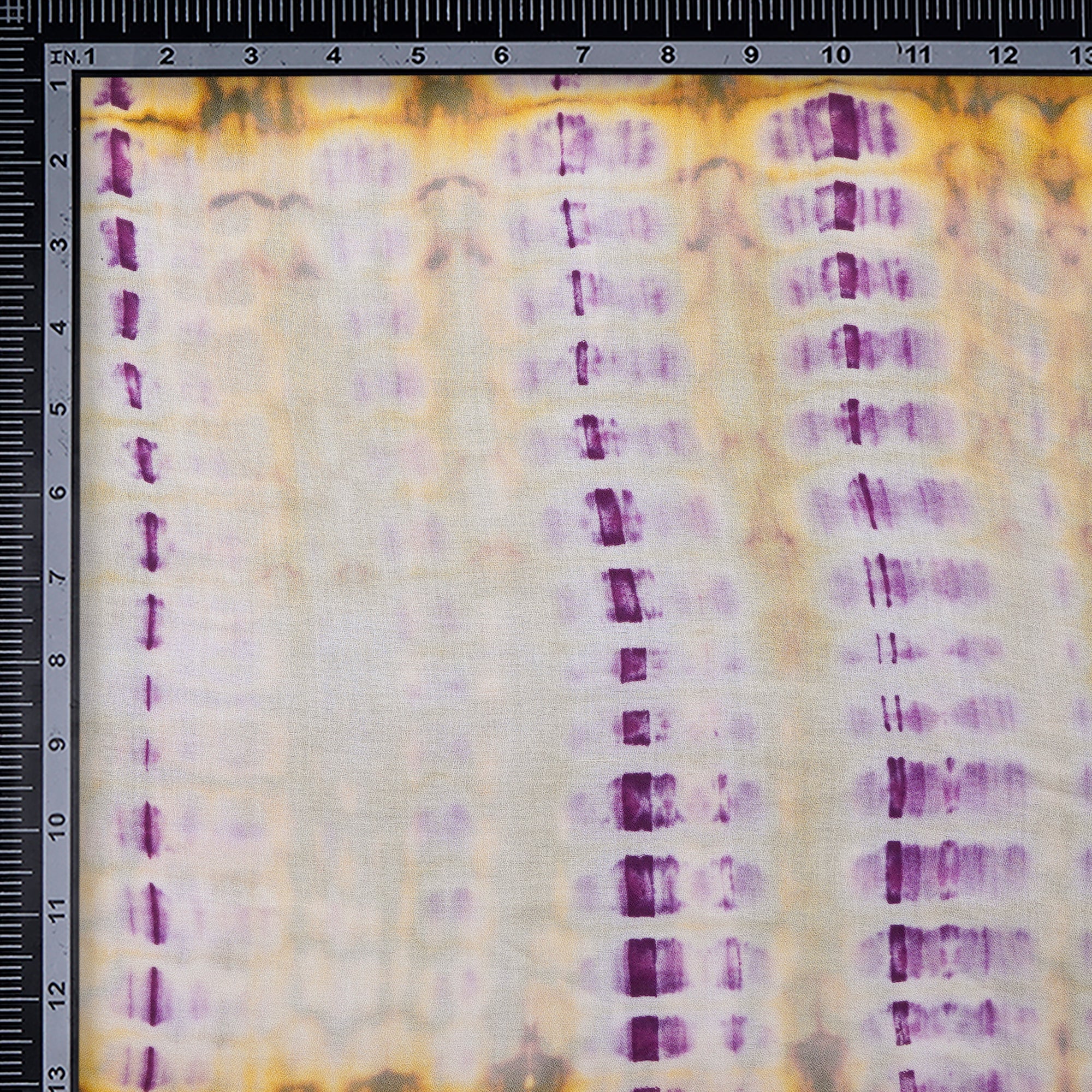 (Pre-Cut 2.70Mtr)Purple-Yellow Color Handcrafted Batik Printed Cotton Fabric