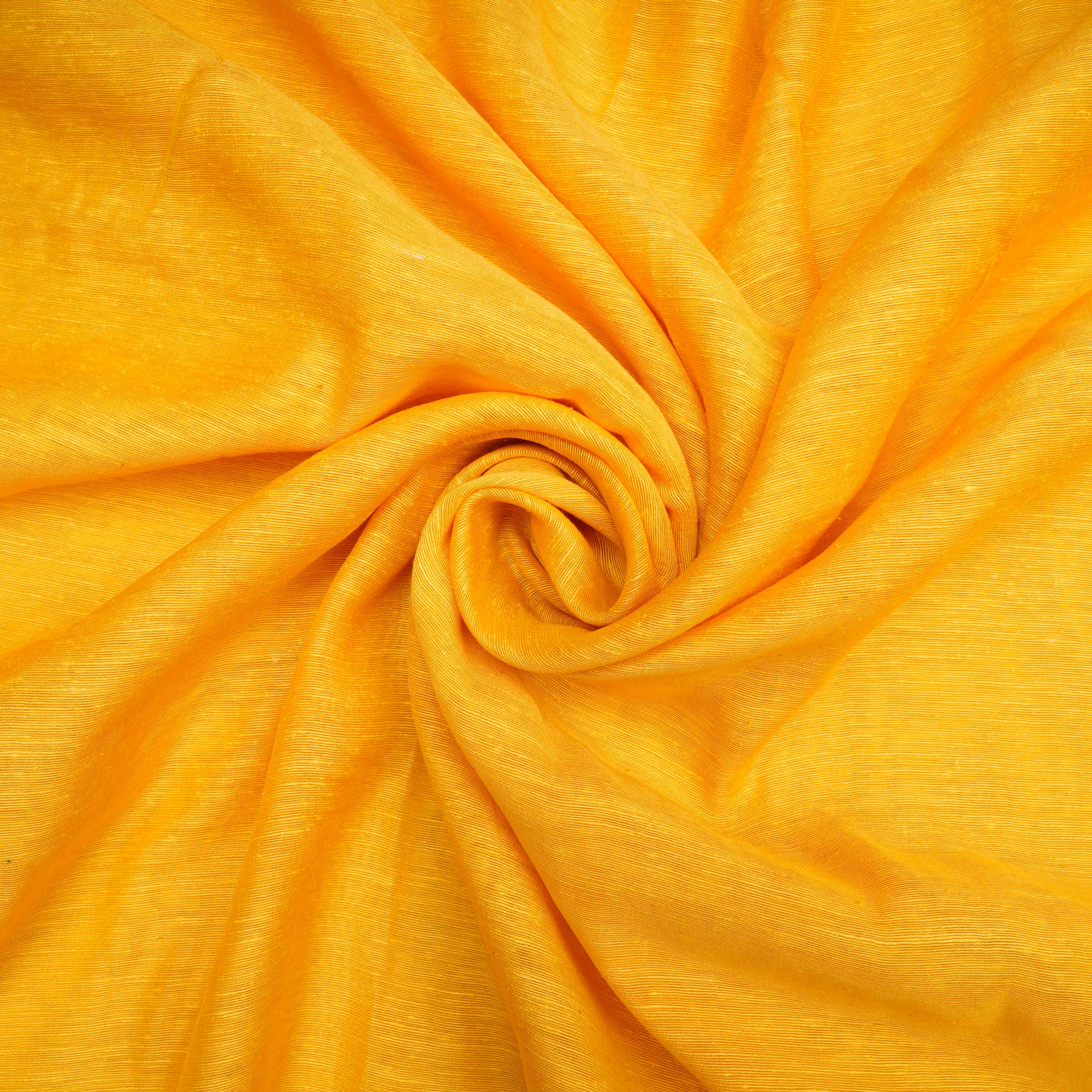 (Pre-Cut 1.30 Mtr)Yellow Natural Noile Silk Fabric