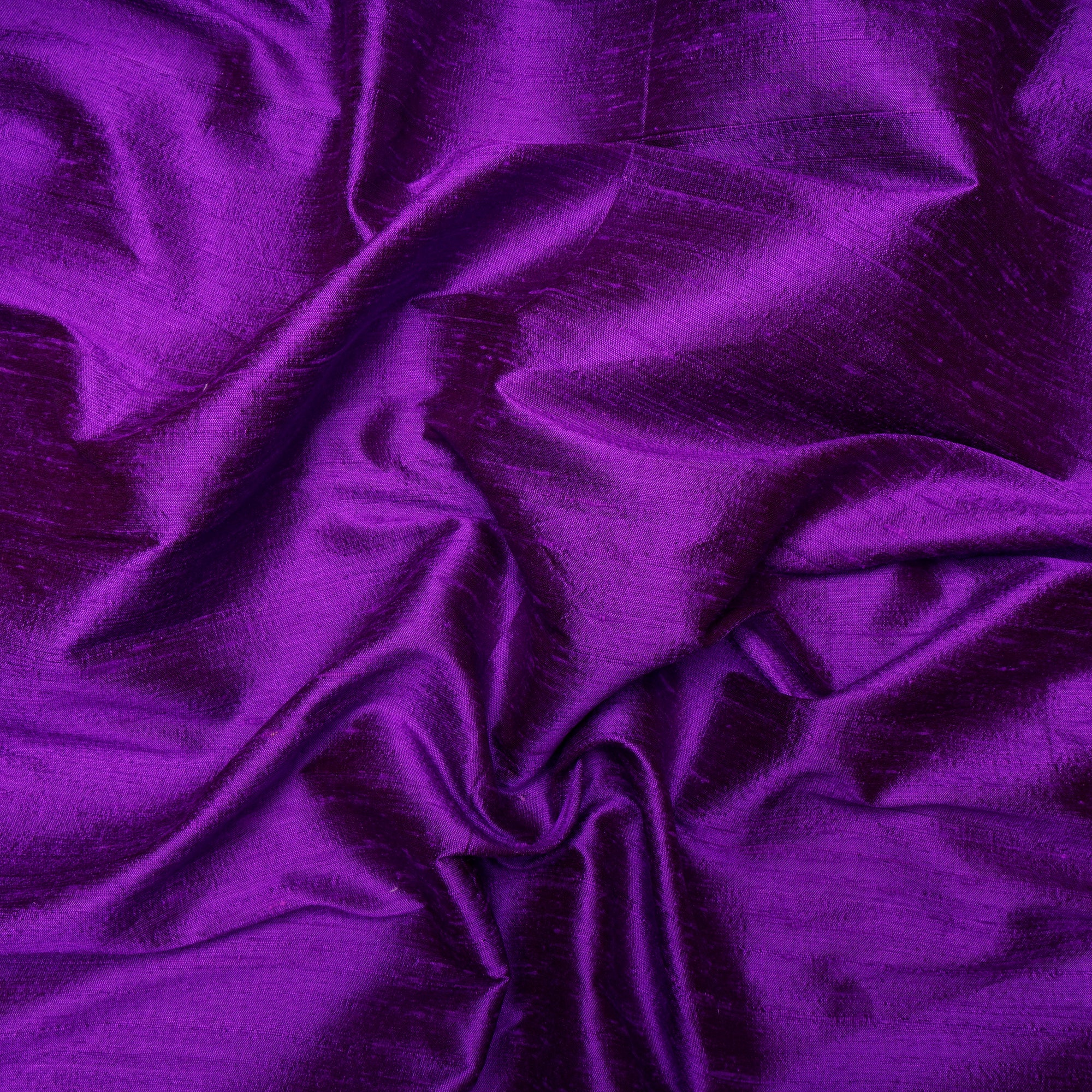 (Pre Cut 0.75 Mtr )Purple Color Dupion Silk Fabric