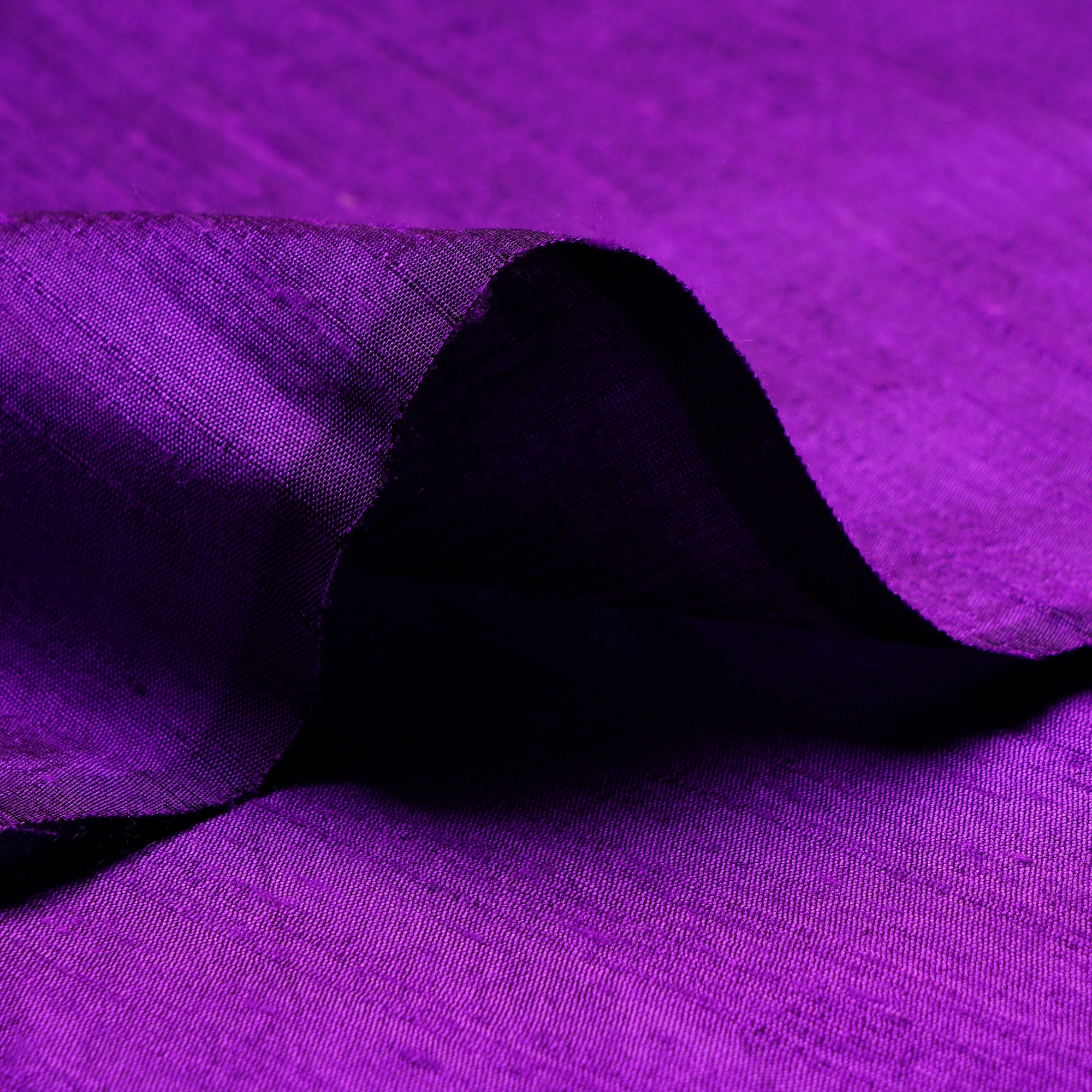 (Pre Cut 0.75 Mtr )Purple Color Dupion Silk Fabric