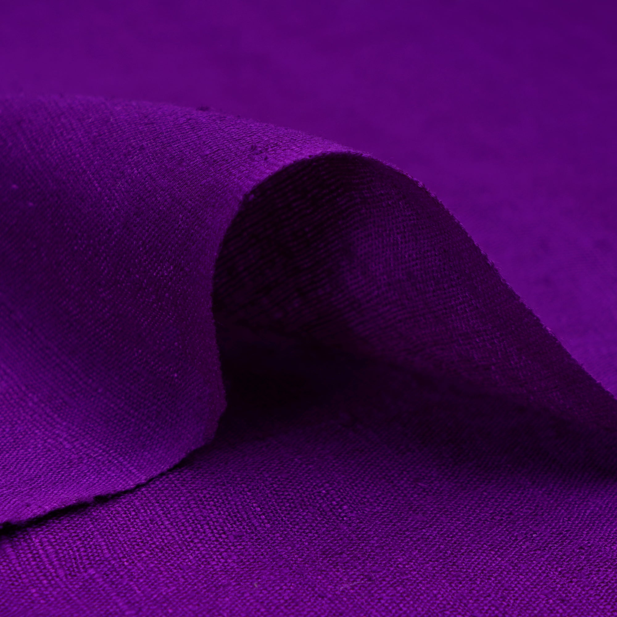 (Pre-Cut 3.60 Mtr)Purple Piece Dyed Plain Silk Fabric