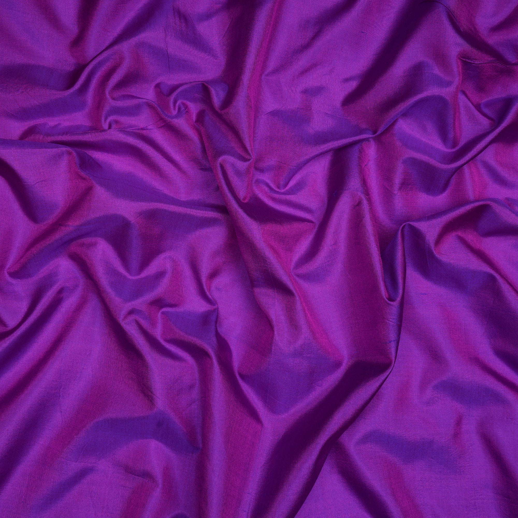 (Pre-Cut 1.00 Mtr)Purple Piece Dyed Plain Silk Fabric