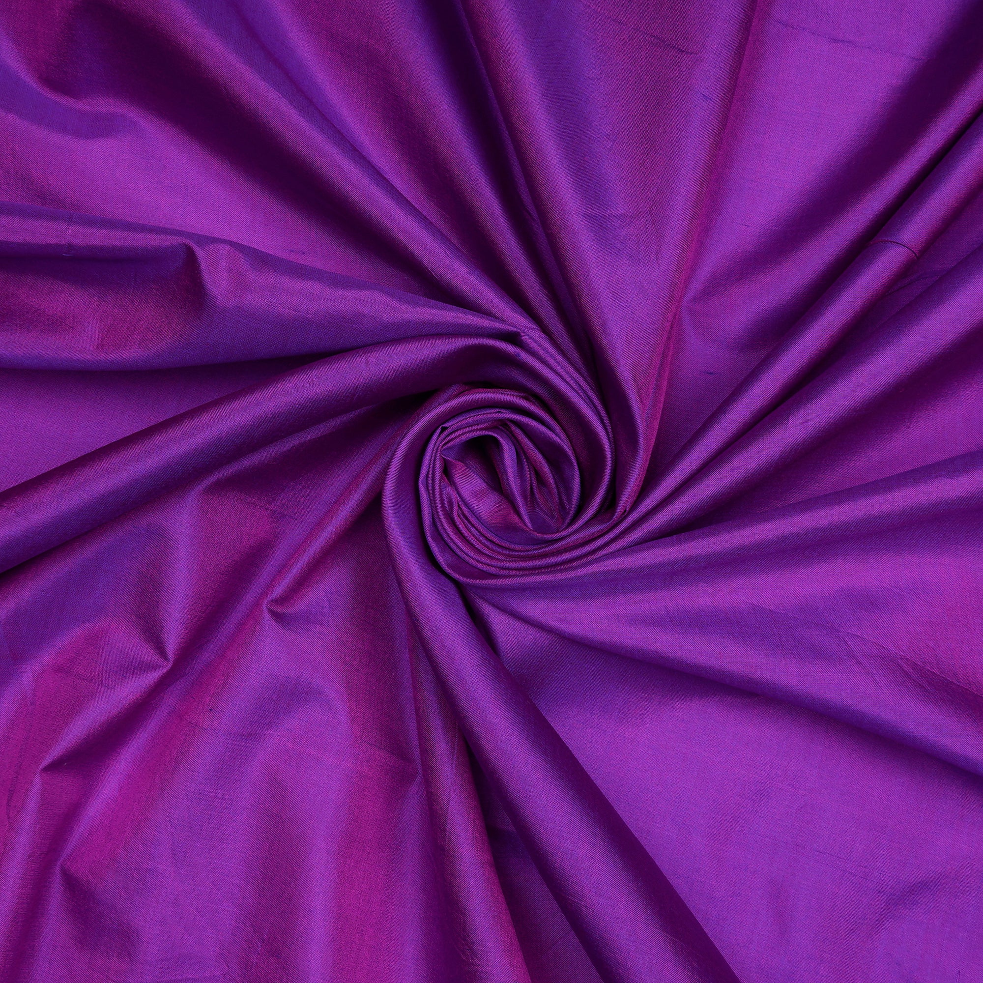 (Pre-Cut 1.00 Mtr)Purple Piece Dyed Plain Silk Fabric