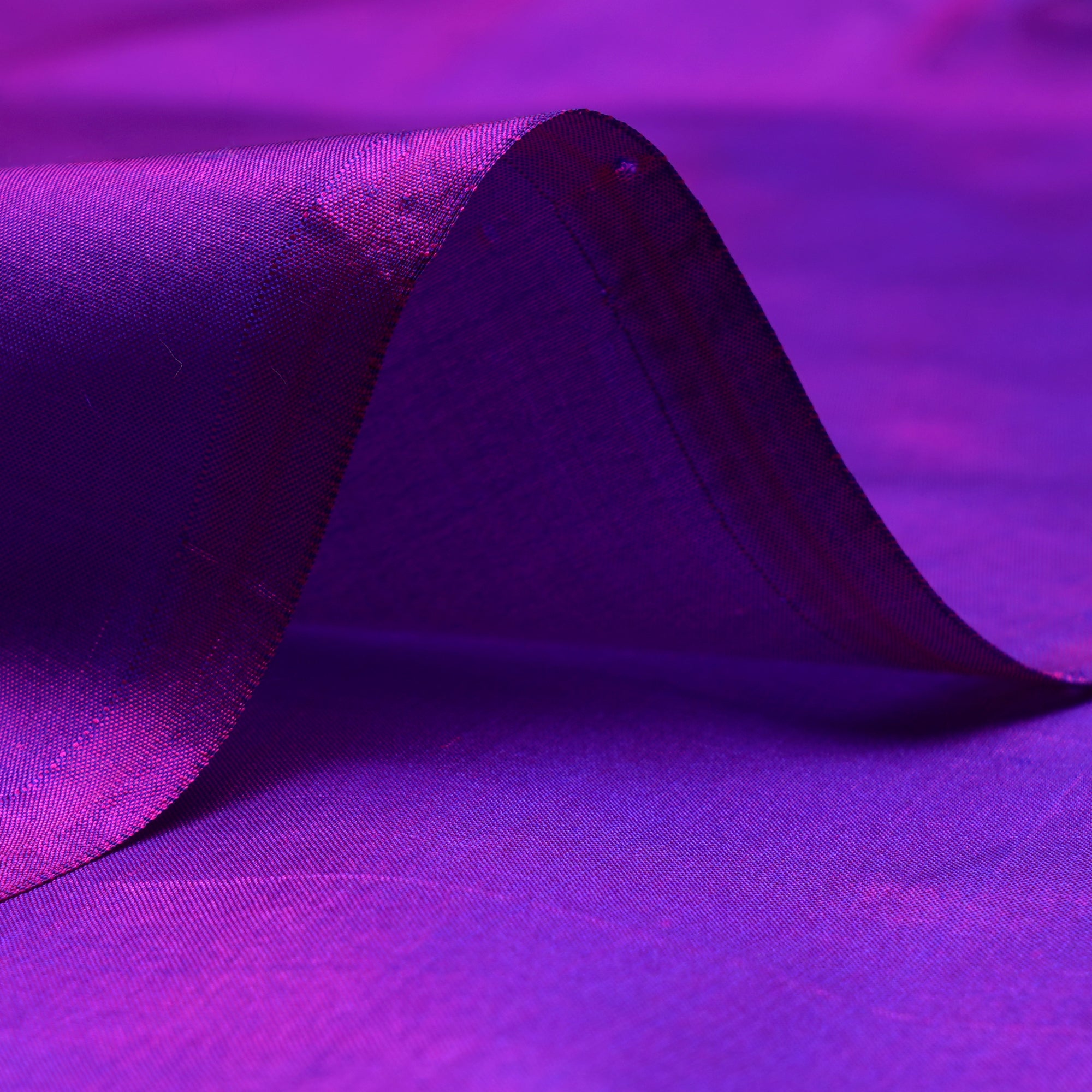 (Pre-Cut 1.00 Mtr)Purple Piece Dyed Plain Silk Fabric