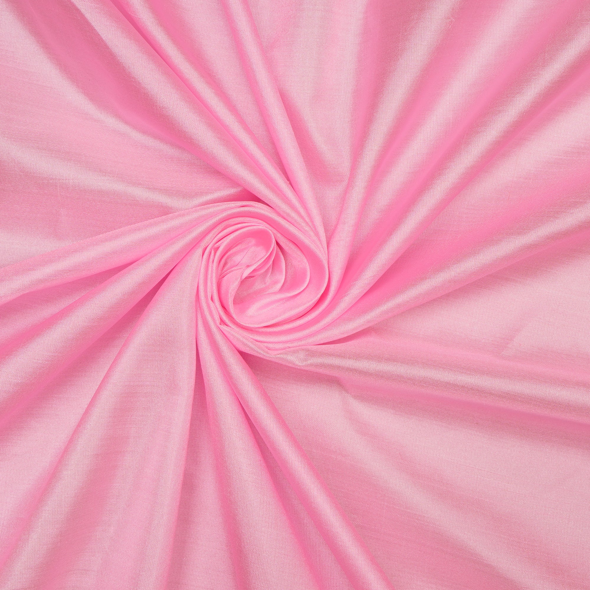 (Pre Cut 1 Mtr ) Light Pink Color Bangalore Silk Fabric