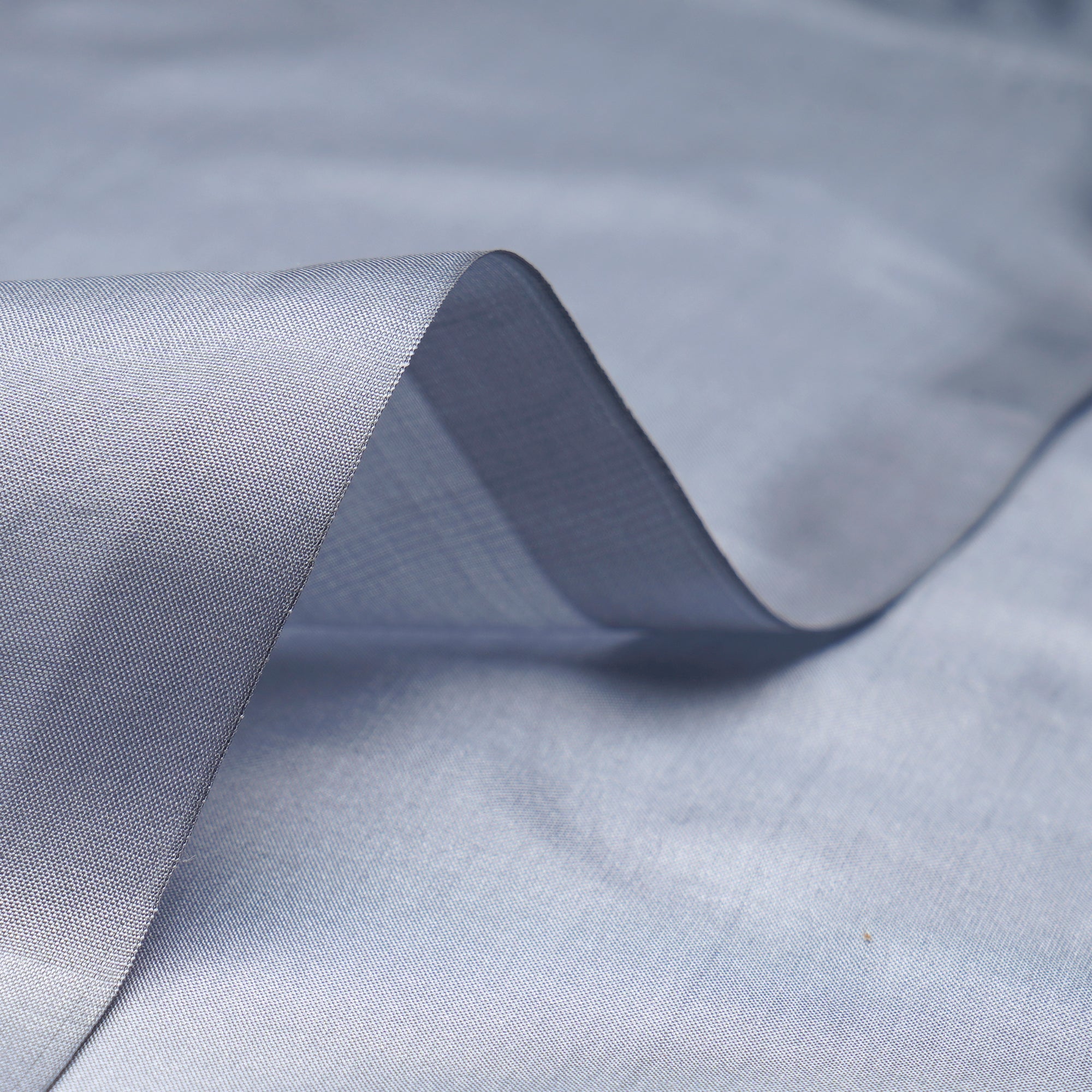 (Pre-Cut 1.80 Mtr)Grey Piece Dyed Plain Pure Silk Fabric