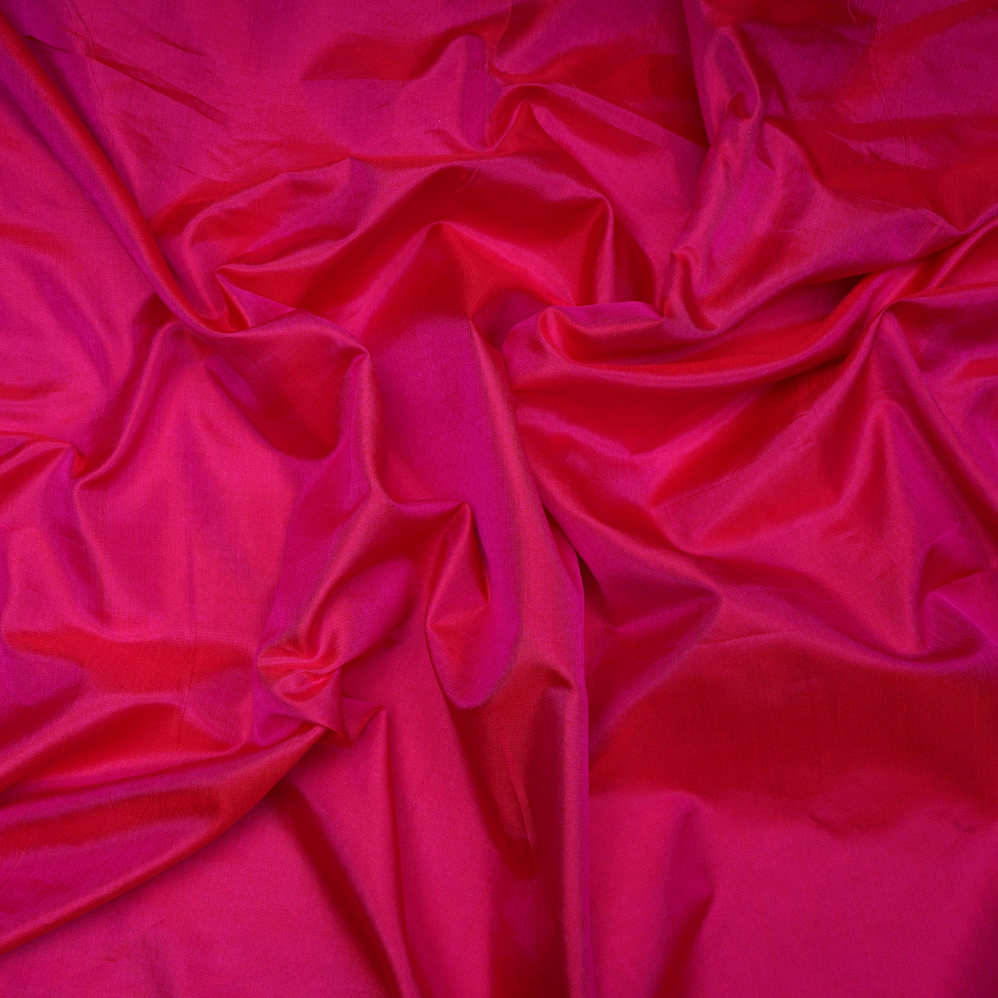 (Pre-Cut 2.80 Mtr)Pink Piece Dyed Plain Silk Fabric