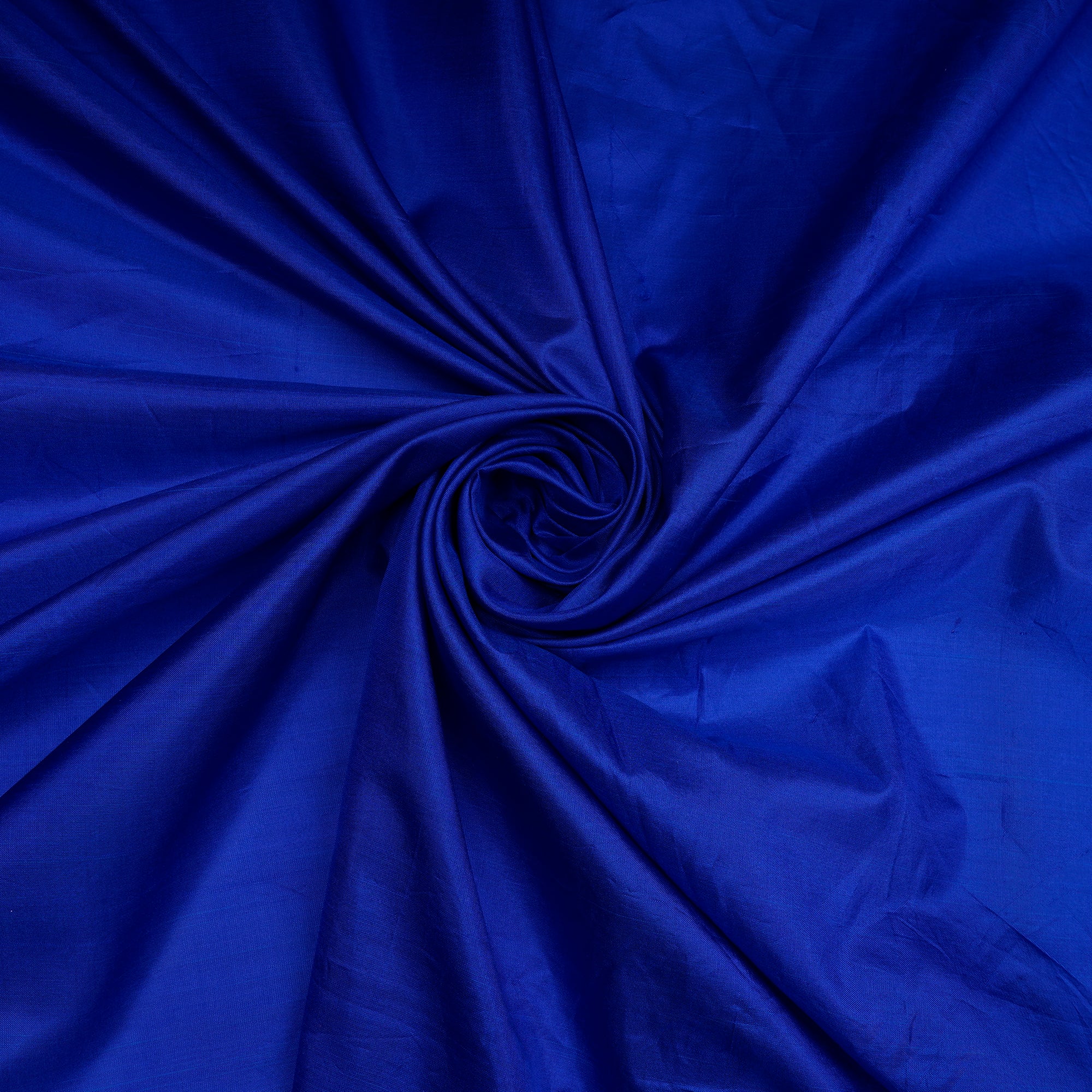 (Pre-Cut 4.15 Mtr)Navy Blue Piece Dyed Plain Silk Fabric