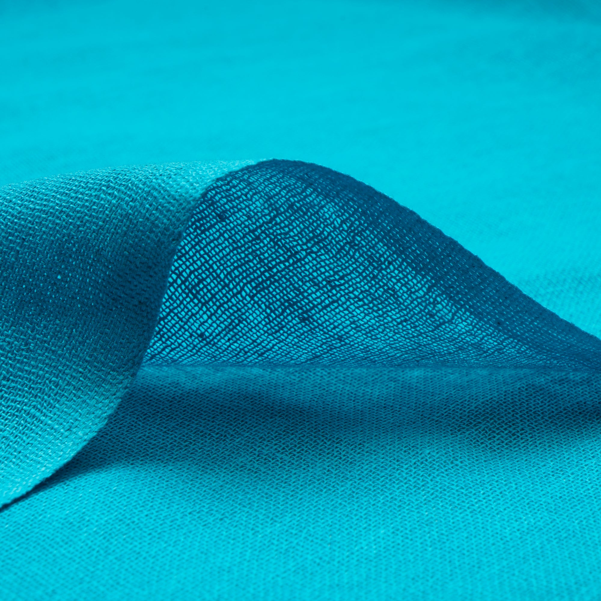 (Pre Cut 0.80 Mtr )Sky Blue Color Pure Cotton Fabric