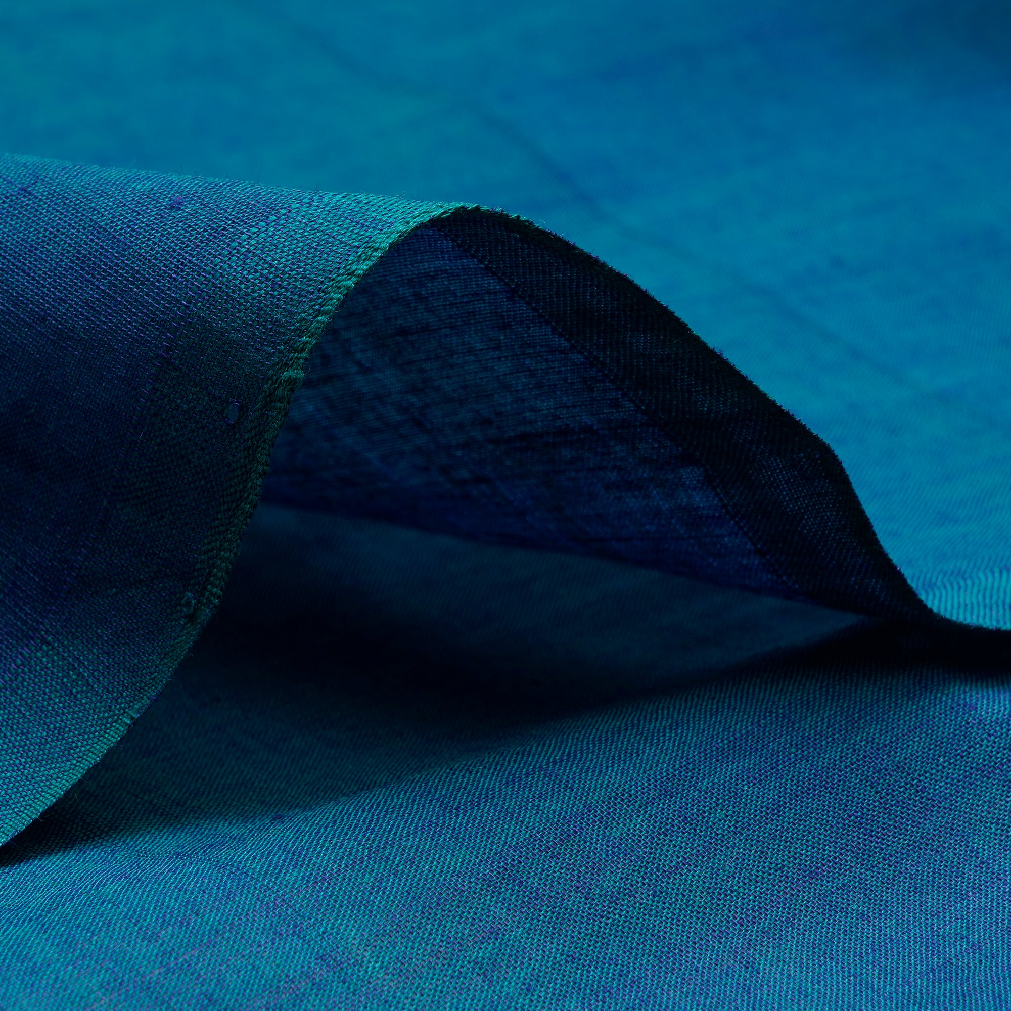 (Pre Cut 0.70 Mtr )Blue Mangalgiri Cotton Fabric